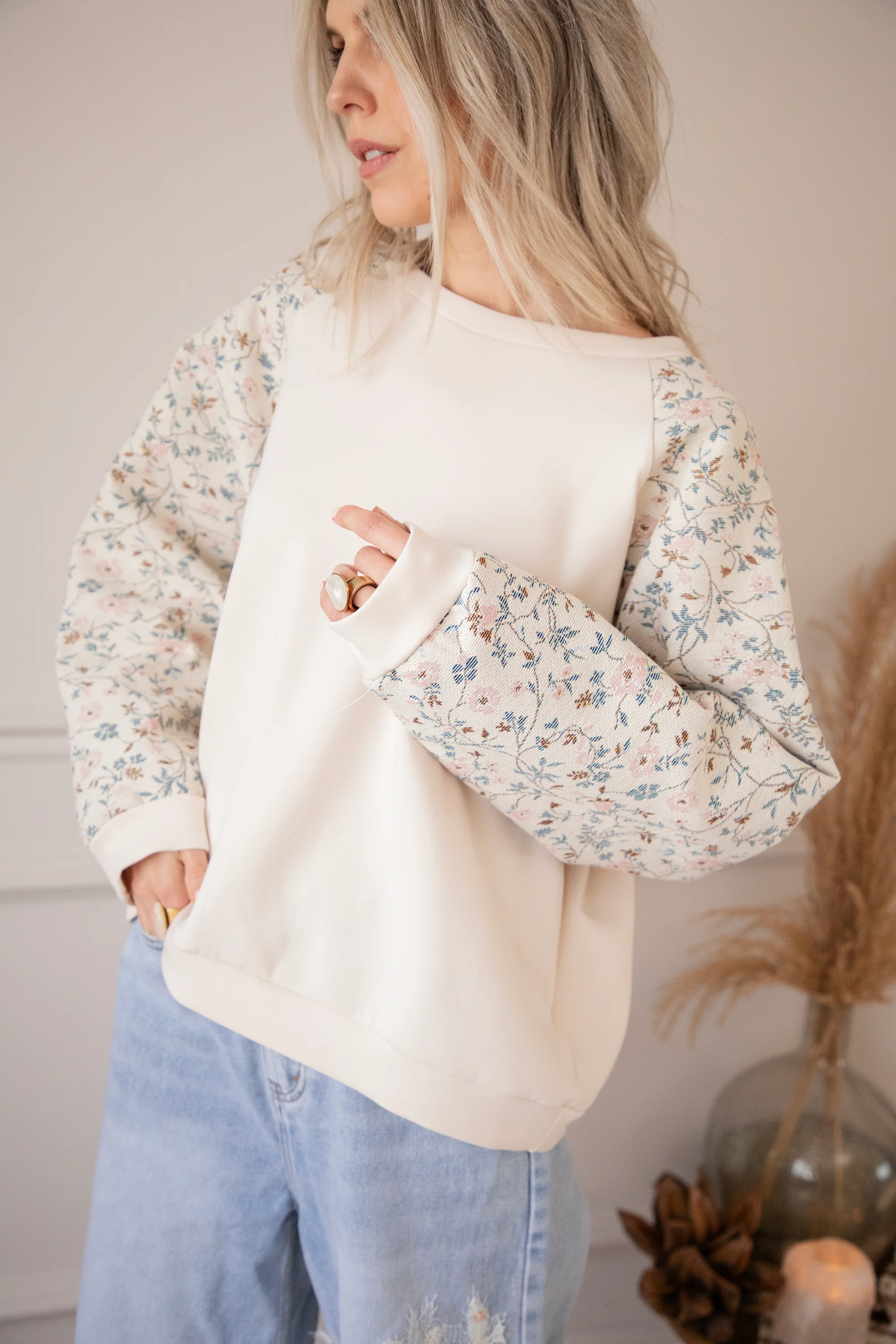 Rosy Belle Beige/Soft Pink - Sweater - Image 3