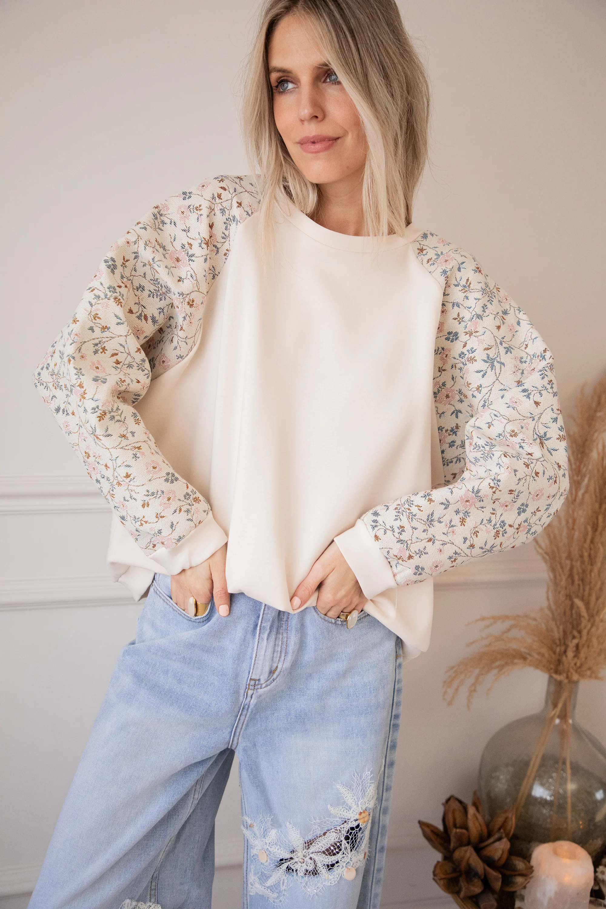 Rosy Belle Beige/Soft Pink - Sweater - Image 8