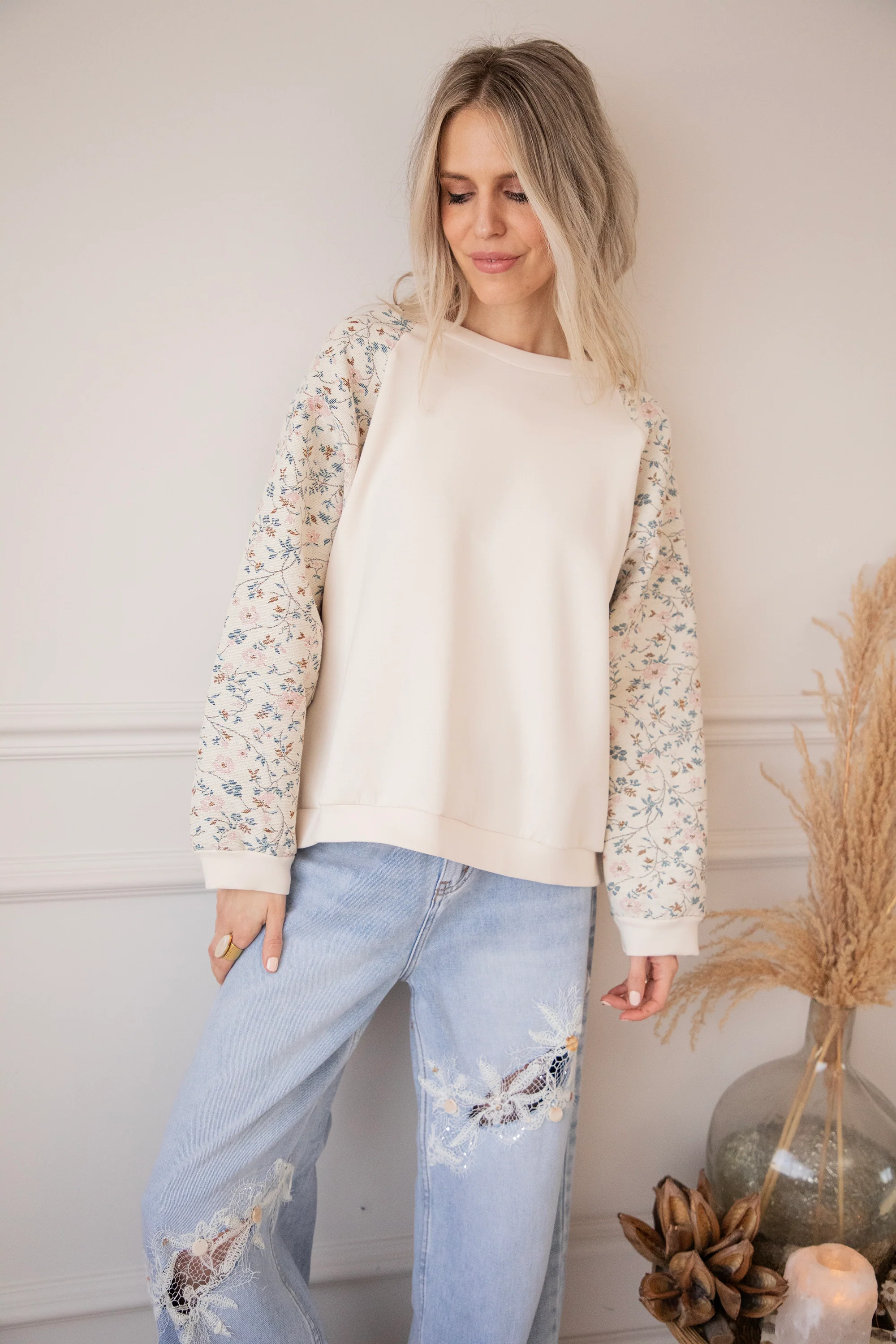 Rosy Belle Beige/Soft Pink - Sweater - Image 9