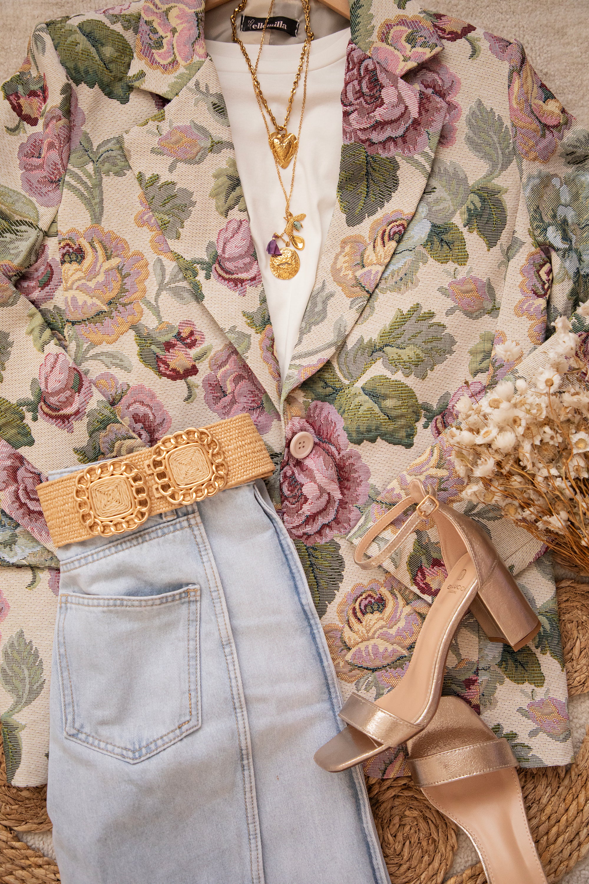 Rosy Belle Green/Pink - Blazer - Image 3