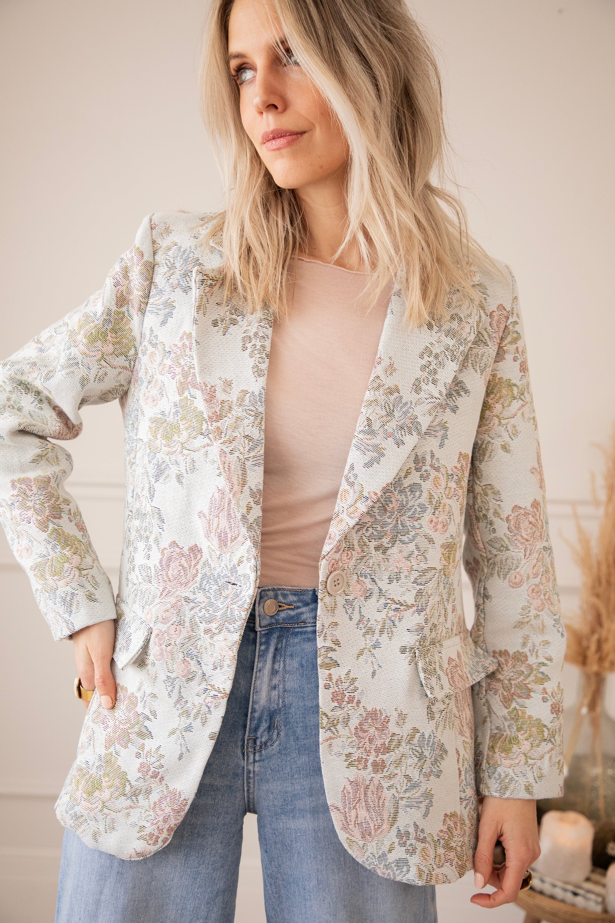 Rosy Belle Soft Blue/Soft Pink - Blazer - Image 4