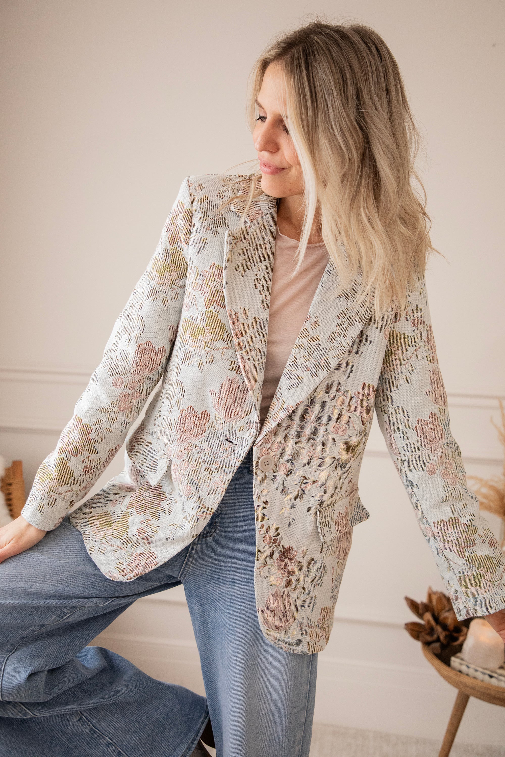 Rosy Belle Soft Blue/Soft Pink - Blazer - Image 6
