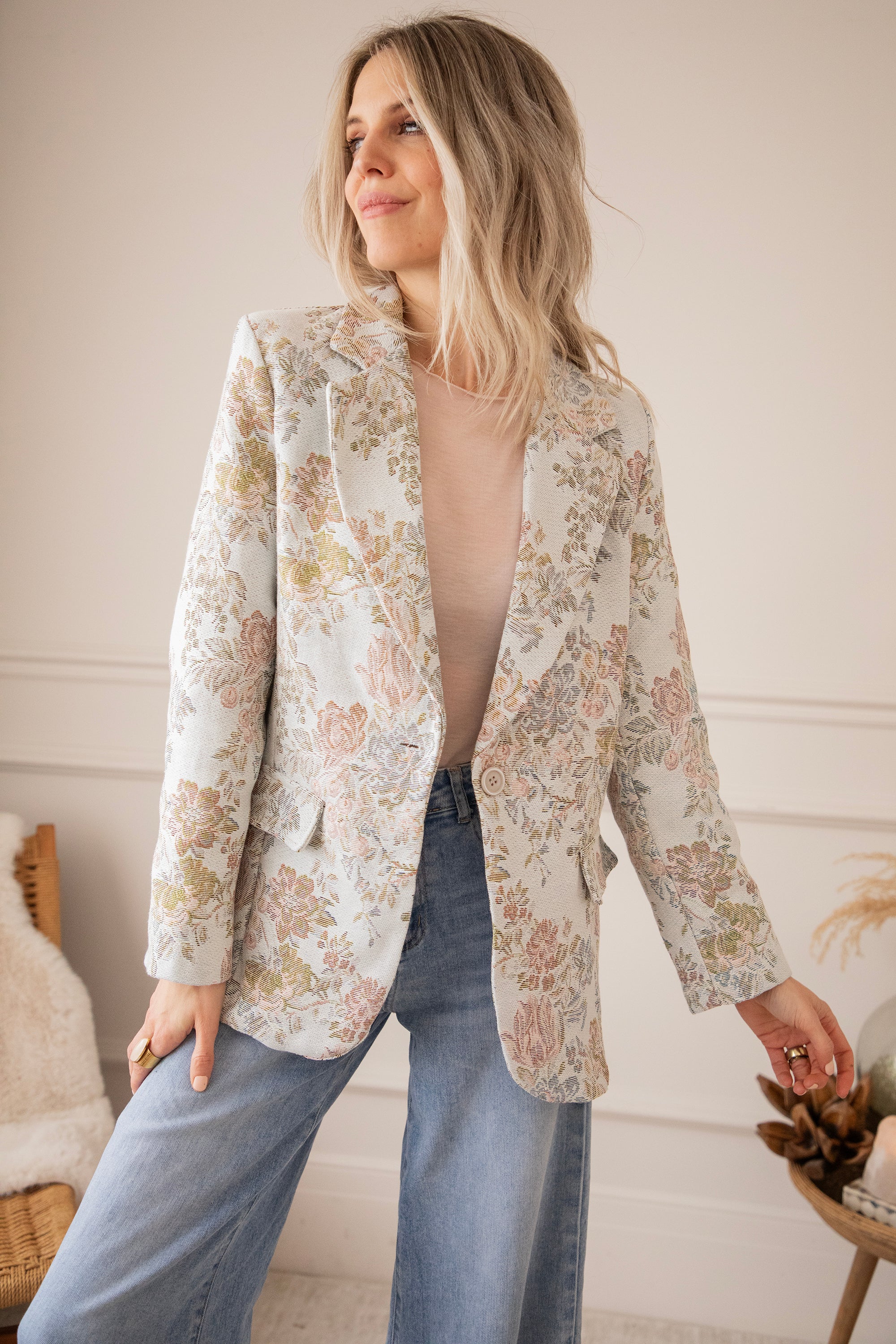 Rosy Belle Soft Blue/Soft Pink - Blazer - Image 8