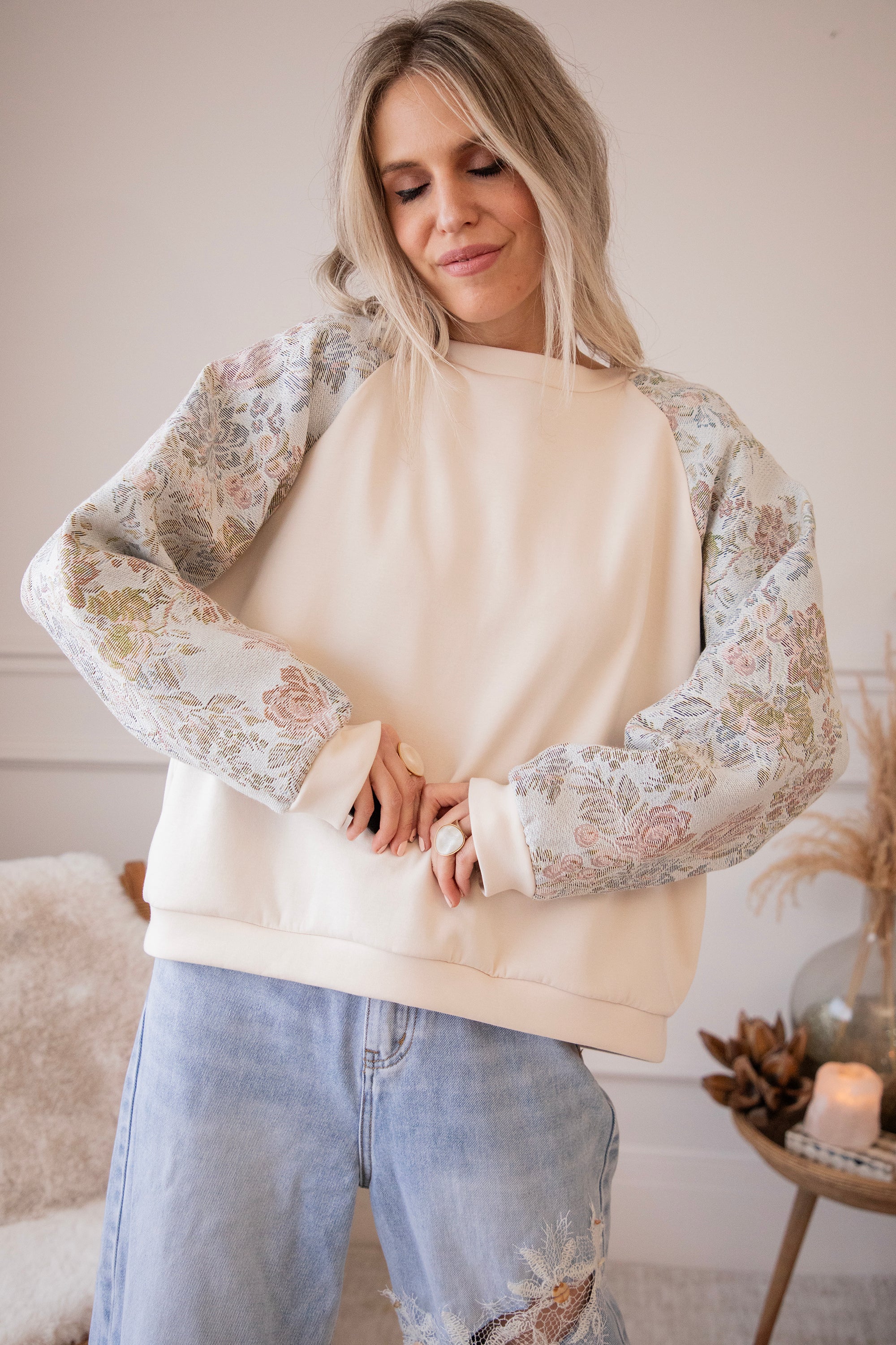 Rosy Belle Soft Blue/Soft Pink - Sweater - Image 11