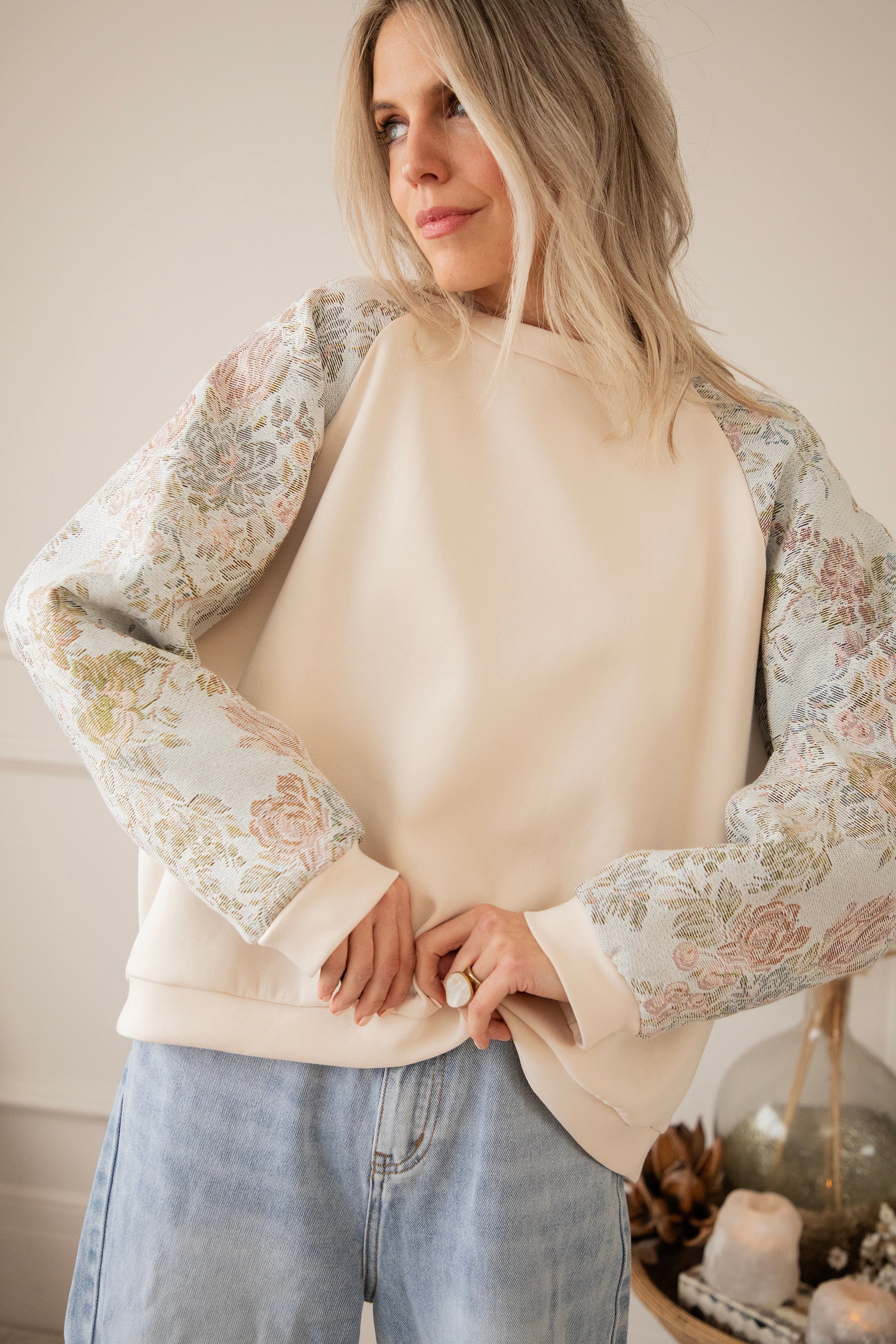 Rosy Belle Soft Blue/Soft Pink - Sweater - Image 2