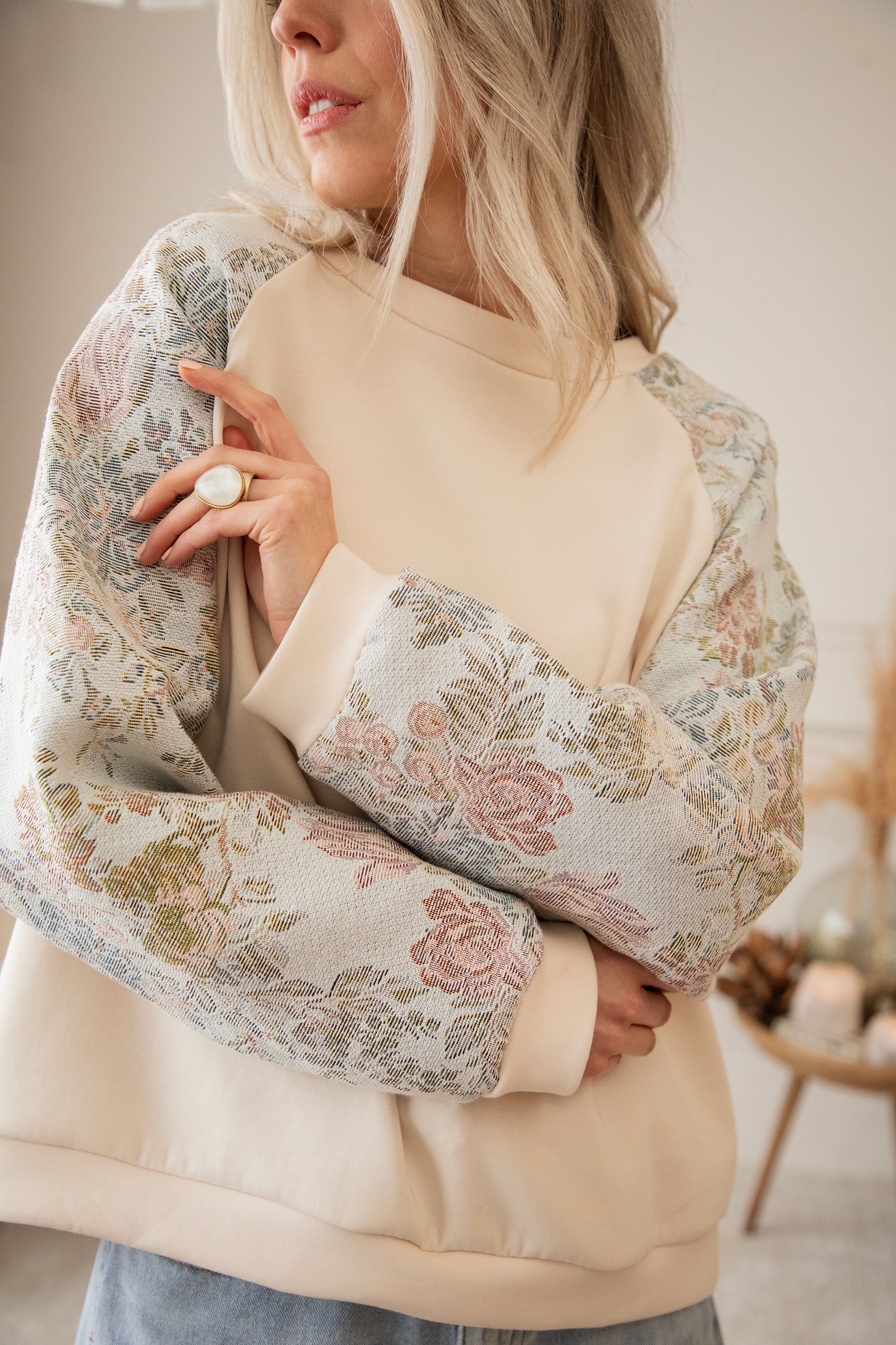 Rosy Belle Soft Blue/Soft Pink - Sweater - Image 3