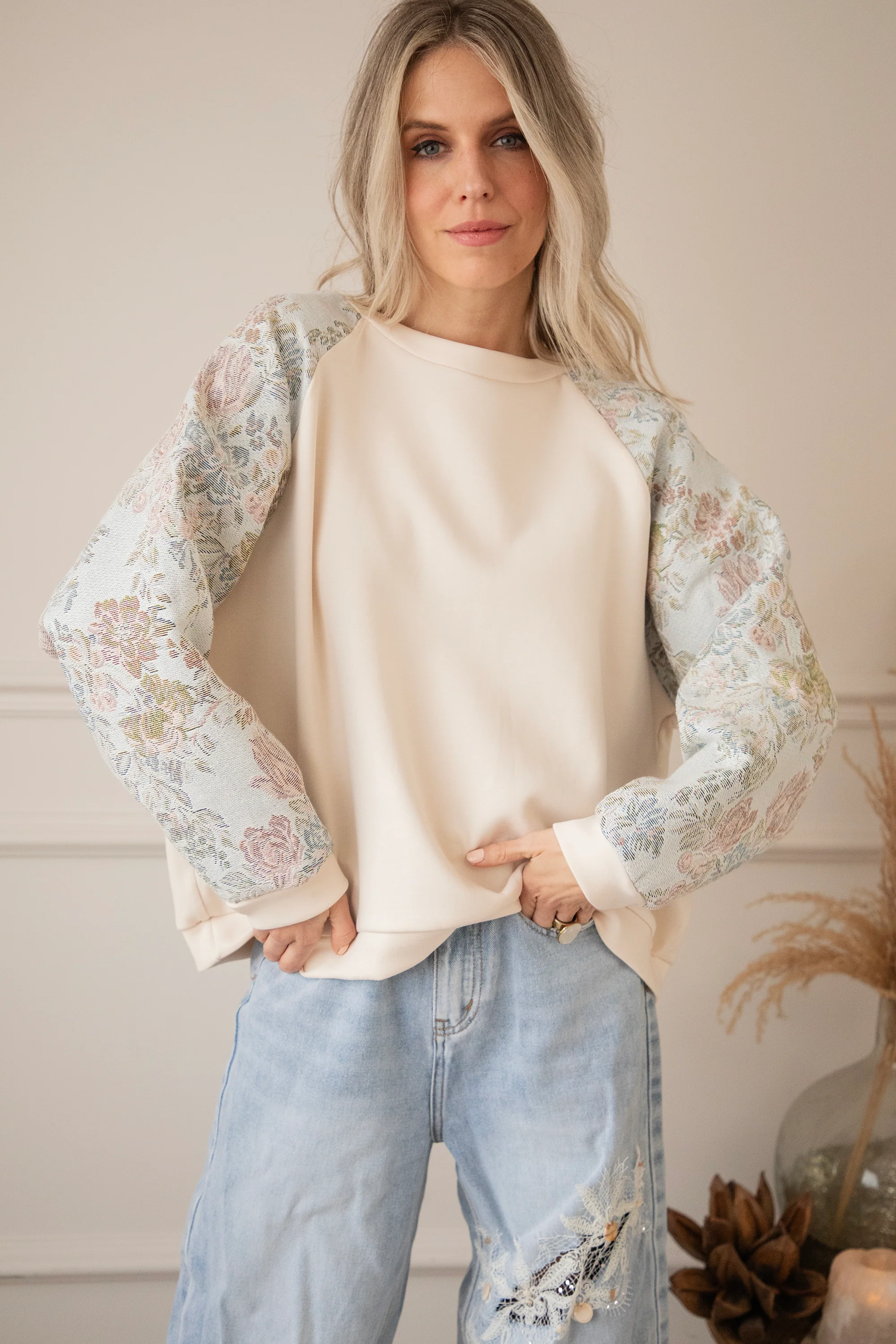 Rosy Belle Soft Blue/Soft Pink - Sweater - Image 6