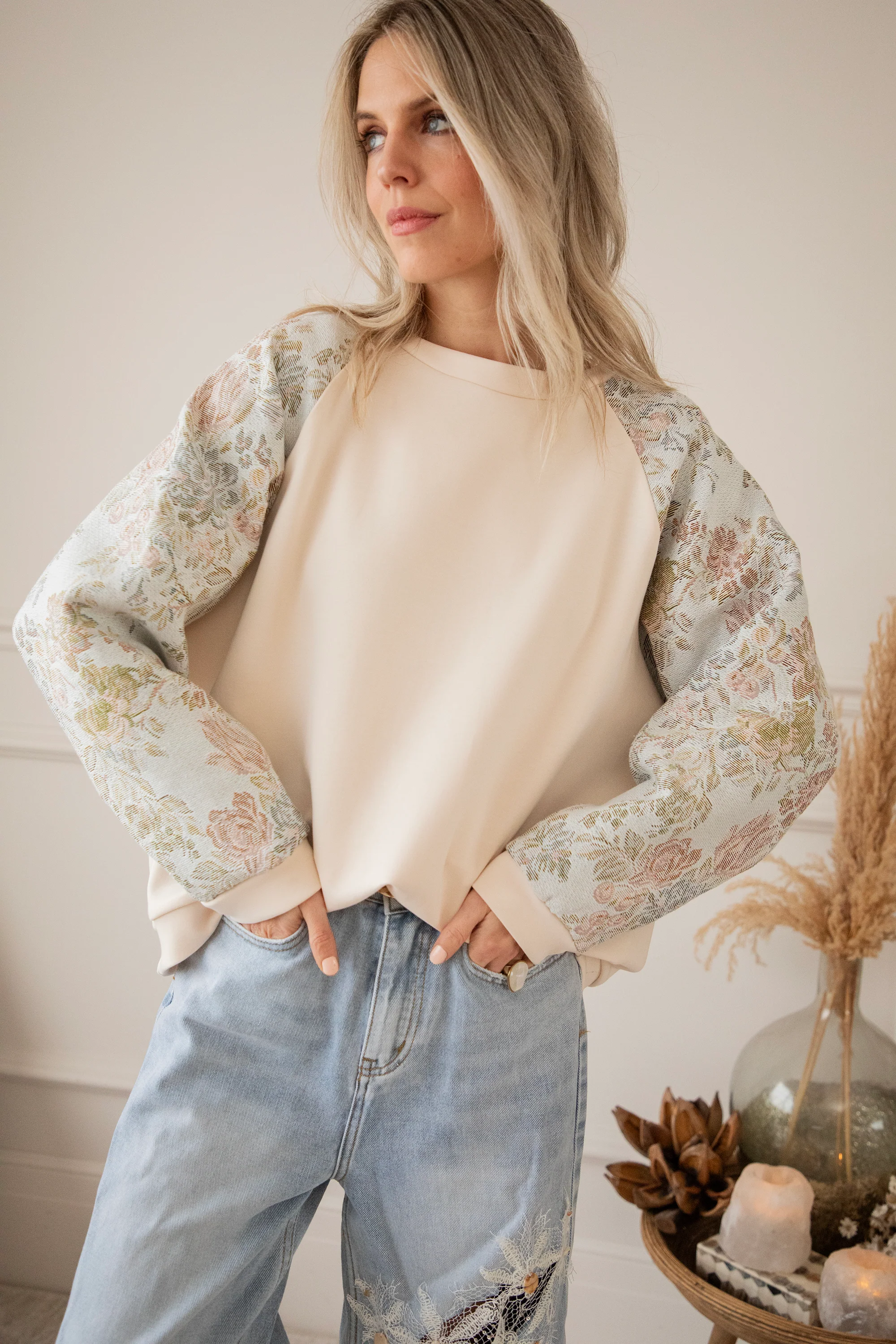 Rosy Belle Soft Blue/Soft Pink - Sweater - Image 8