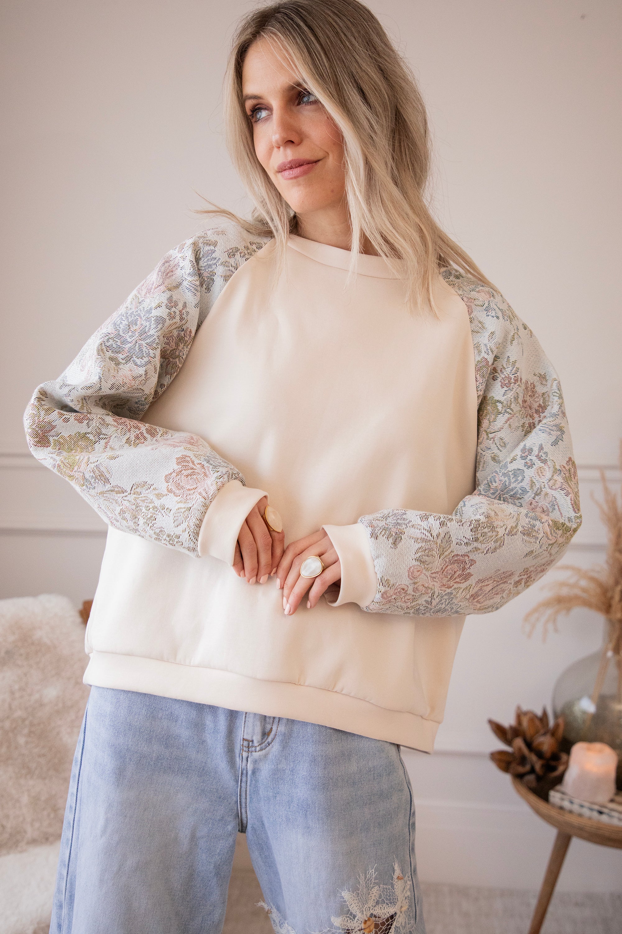 Rosy Belle Soft Blue/Soft Pink - Sweater - Image 9