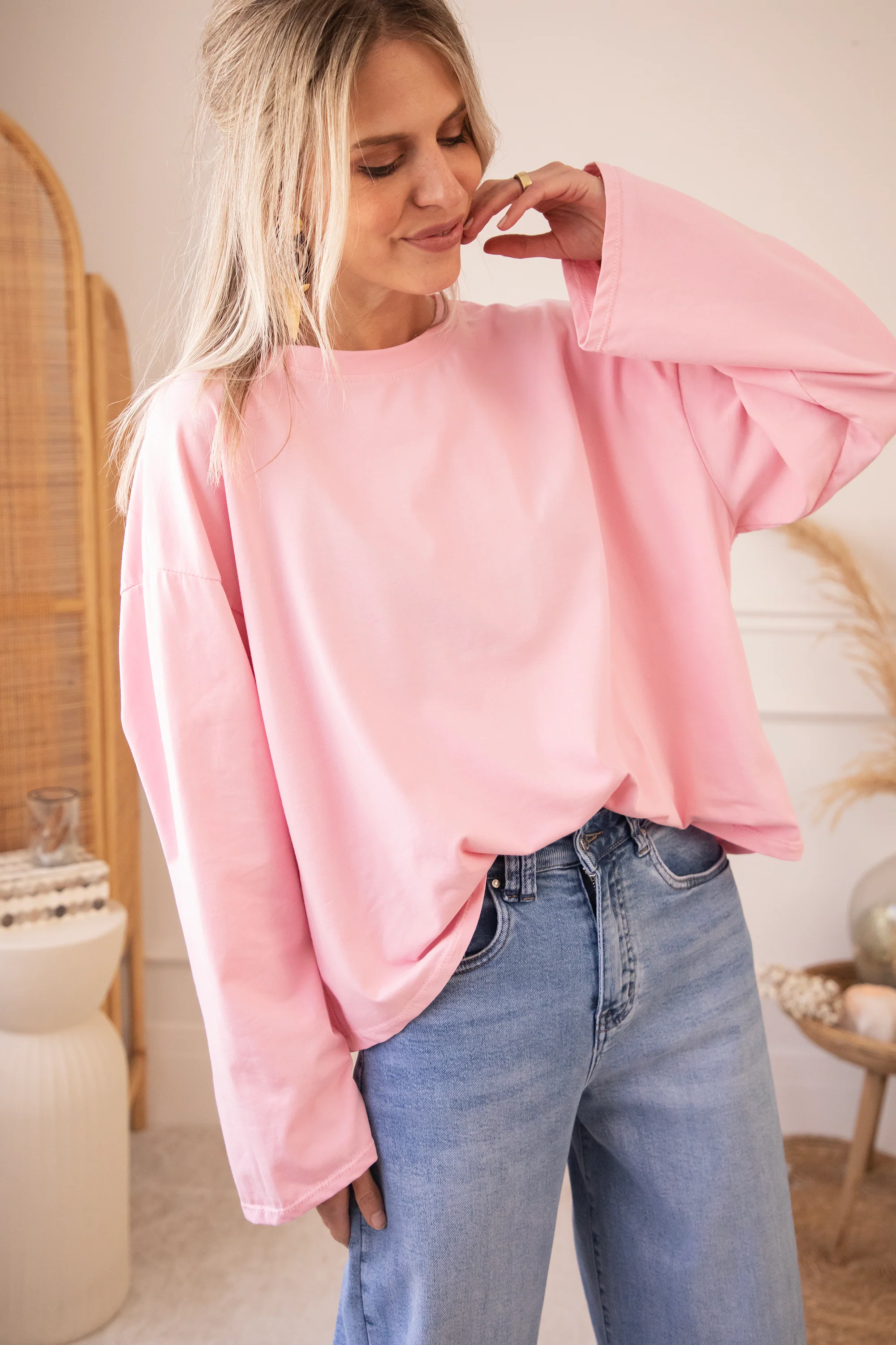 Sadie Basic Baby Pink - Longsleeve - Image 6