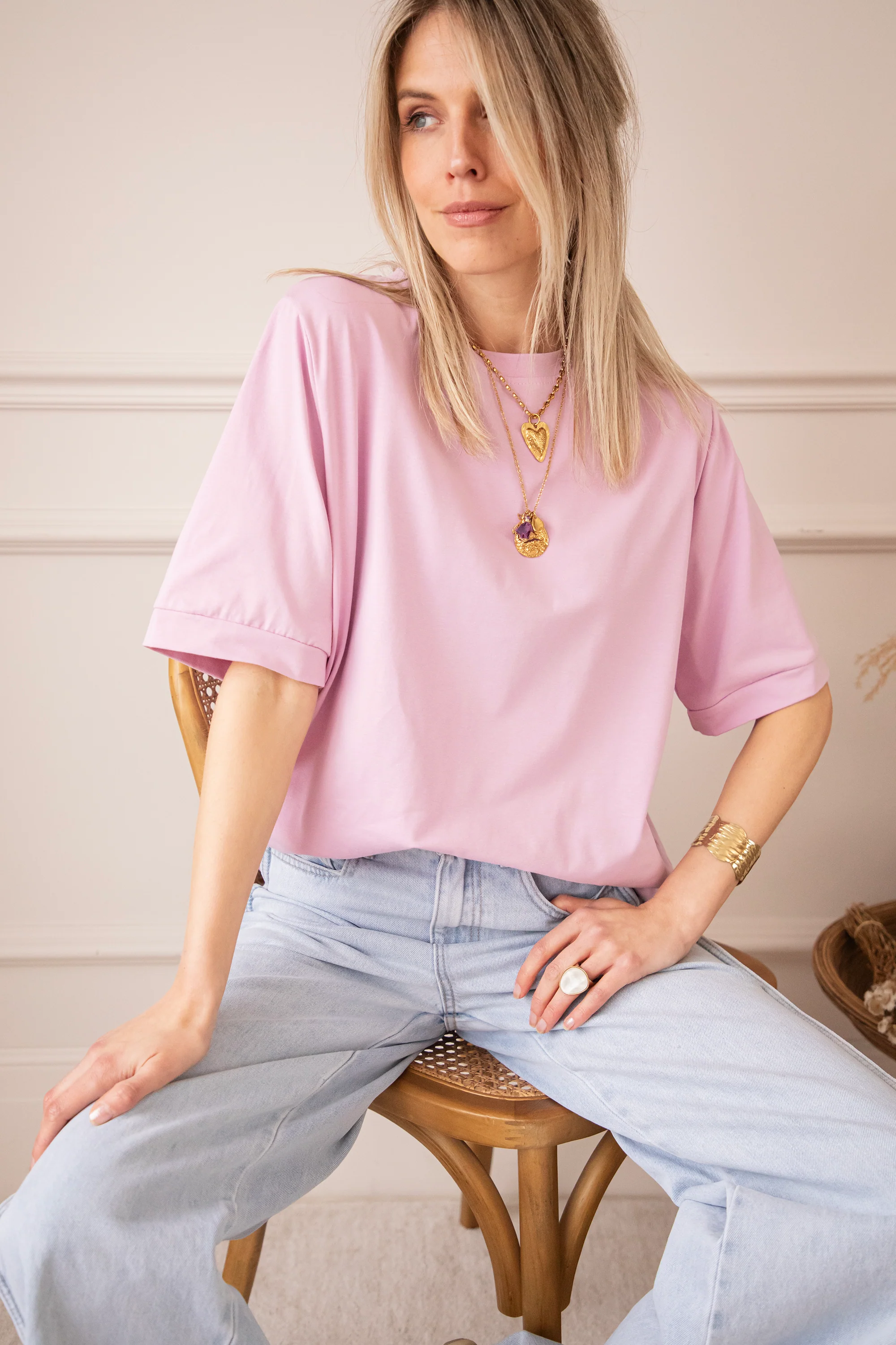 Sadie Basic Lila - T-Shirt - Image 3