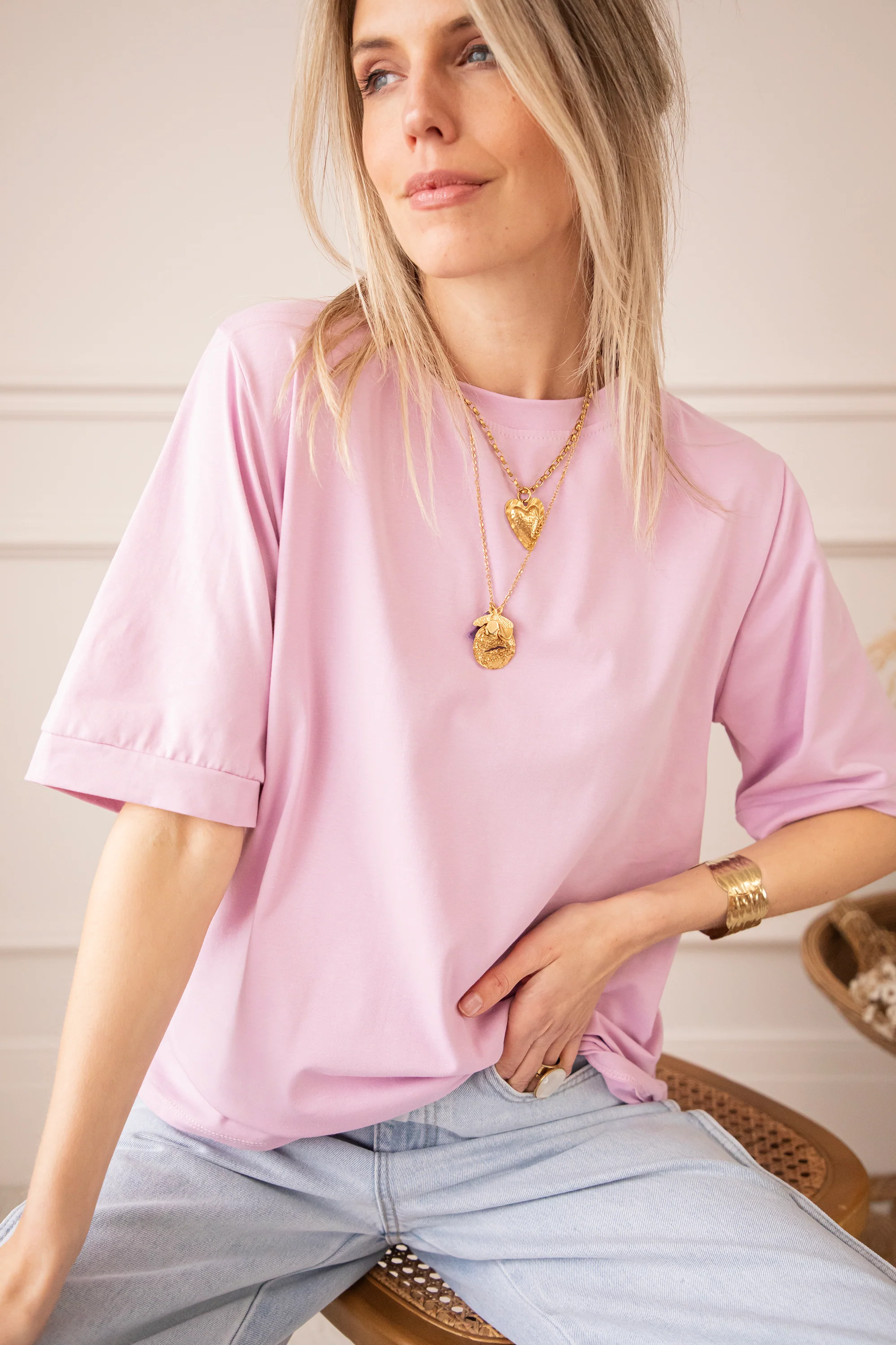 Sadie Basic Lila - T-Shirt - Image 4