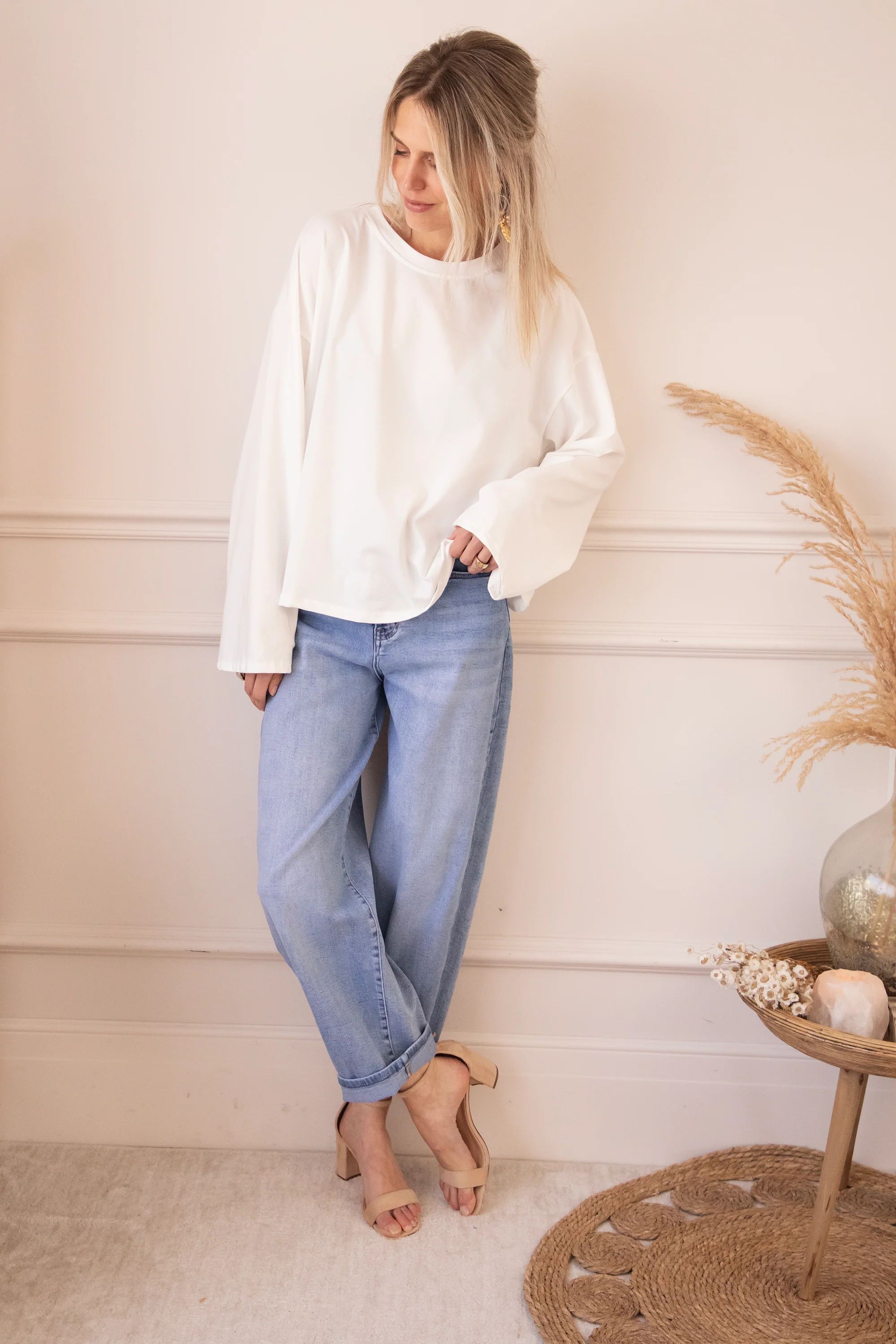 Sadie Basic White - Longsleeve - Image 3