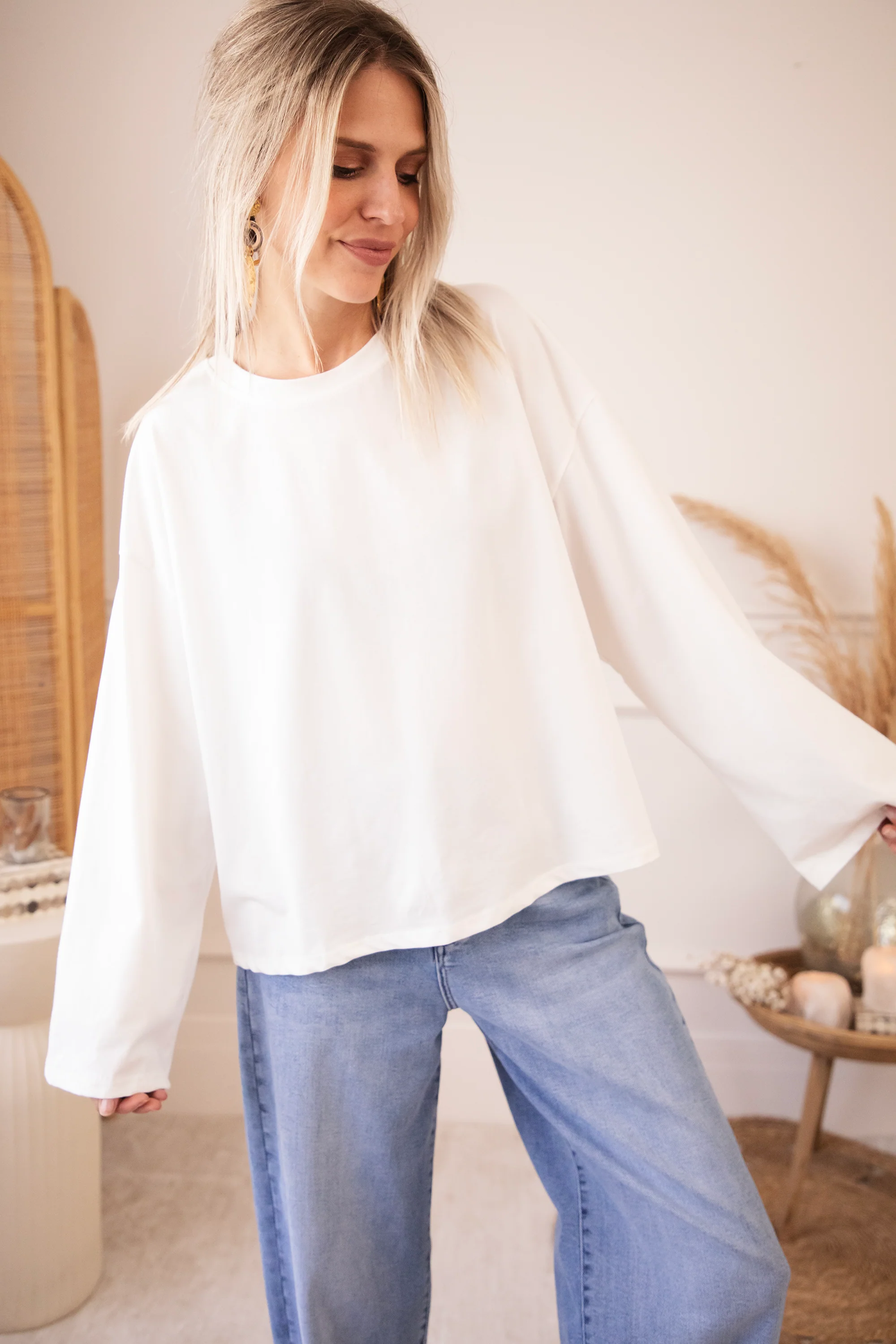 Sadie Basic White - Longsleeve - Image 5