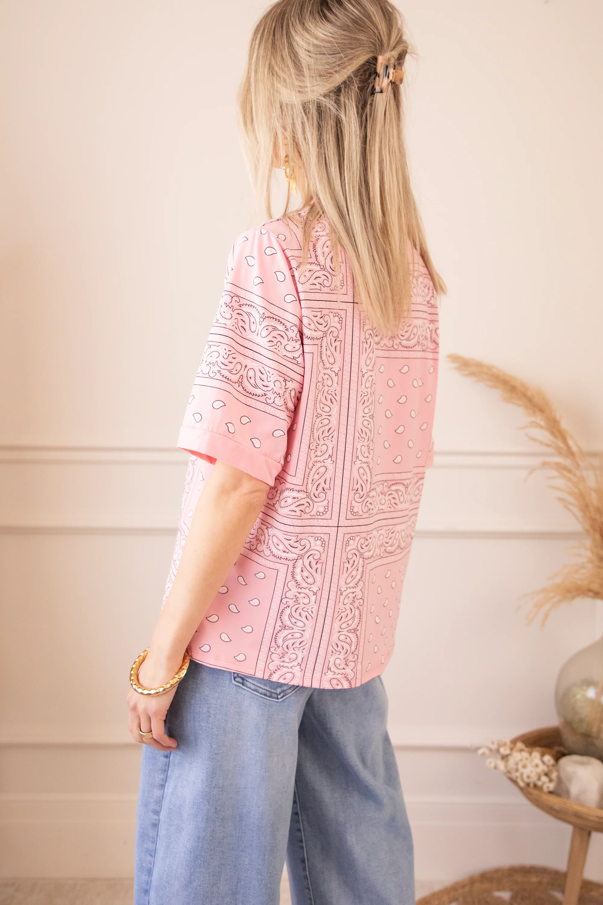 Sadie Paisley Baby Pink - T-Shirt - Image 5