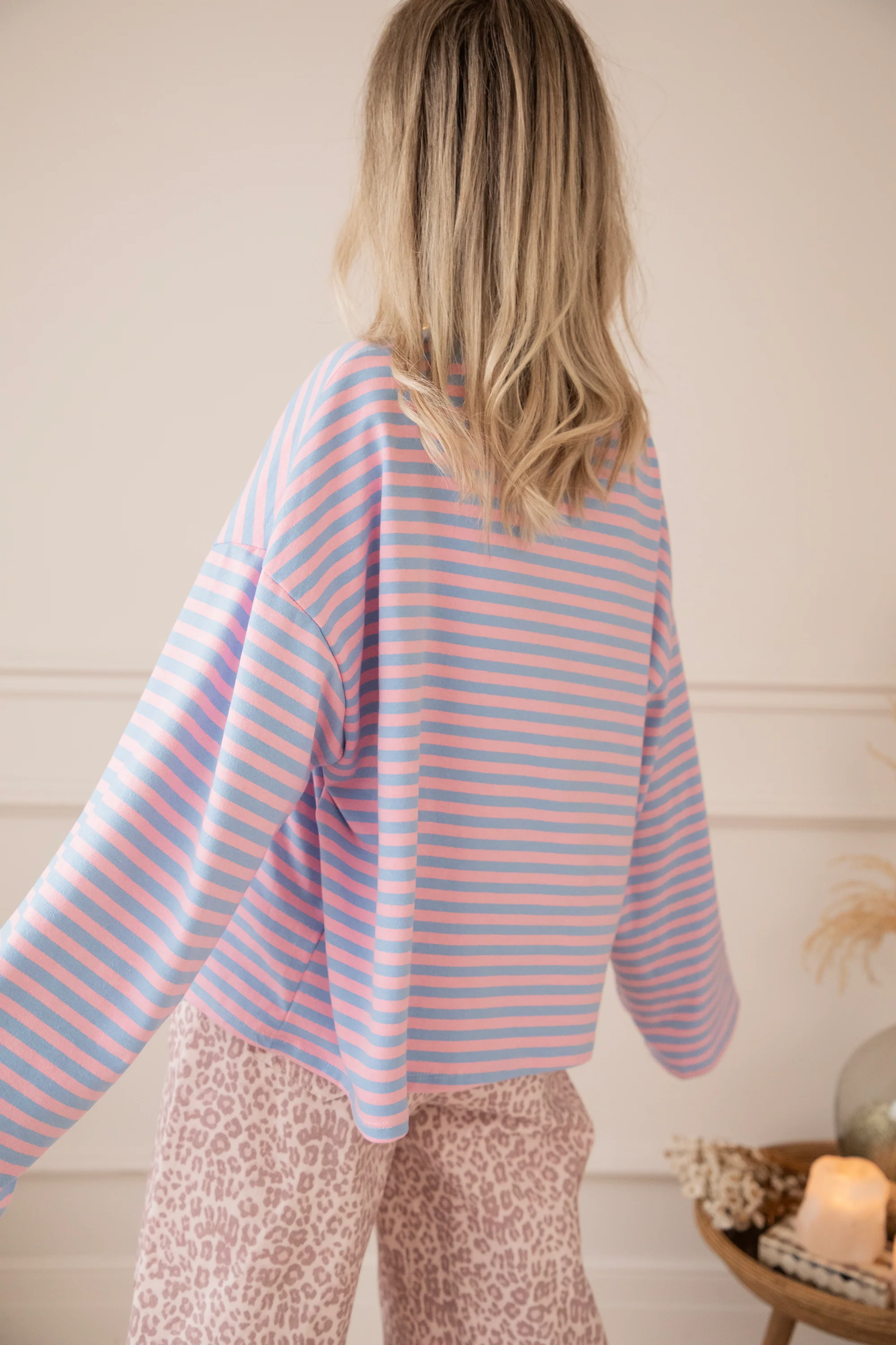 Sadie Stripe Soft Pink/Baby Blue - Longsleeve - Image 11