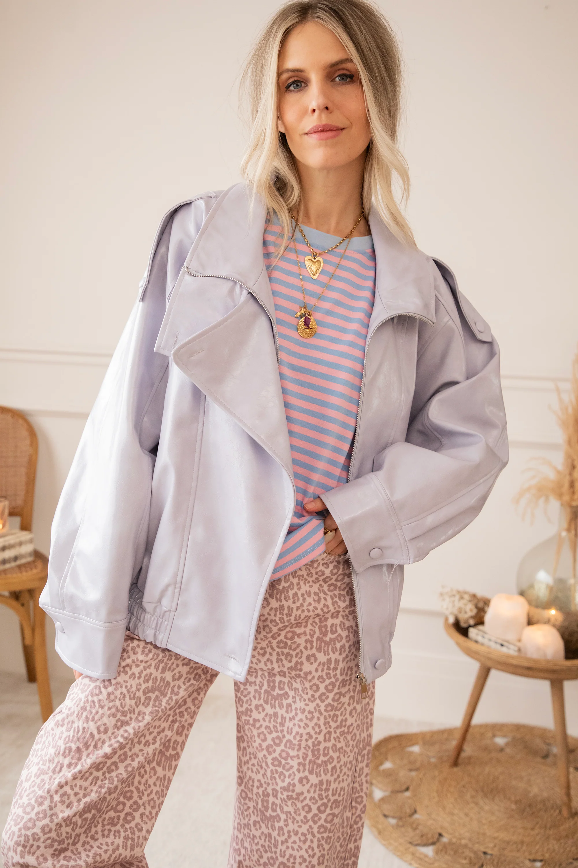 Sadie Stripe Soft Pink/Baby Blue - Longsleeve - Image 9