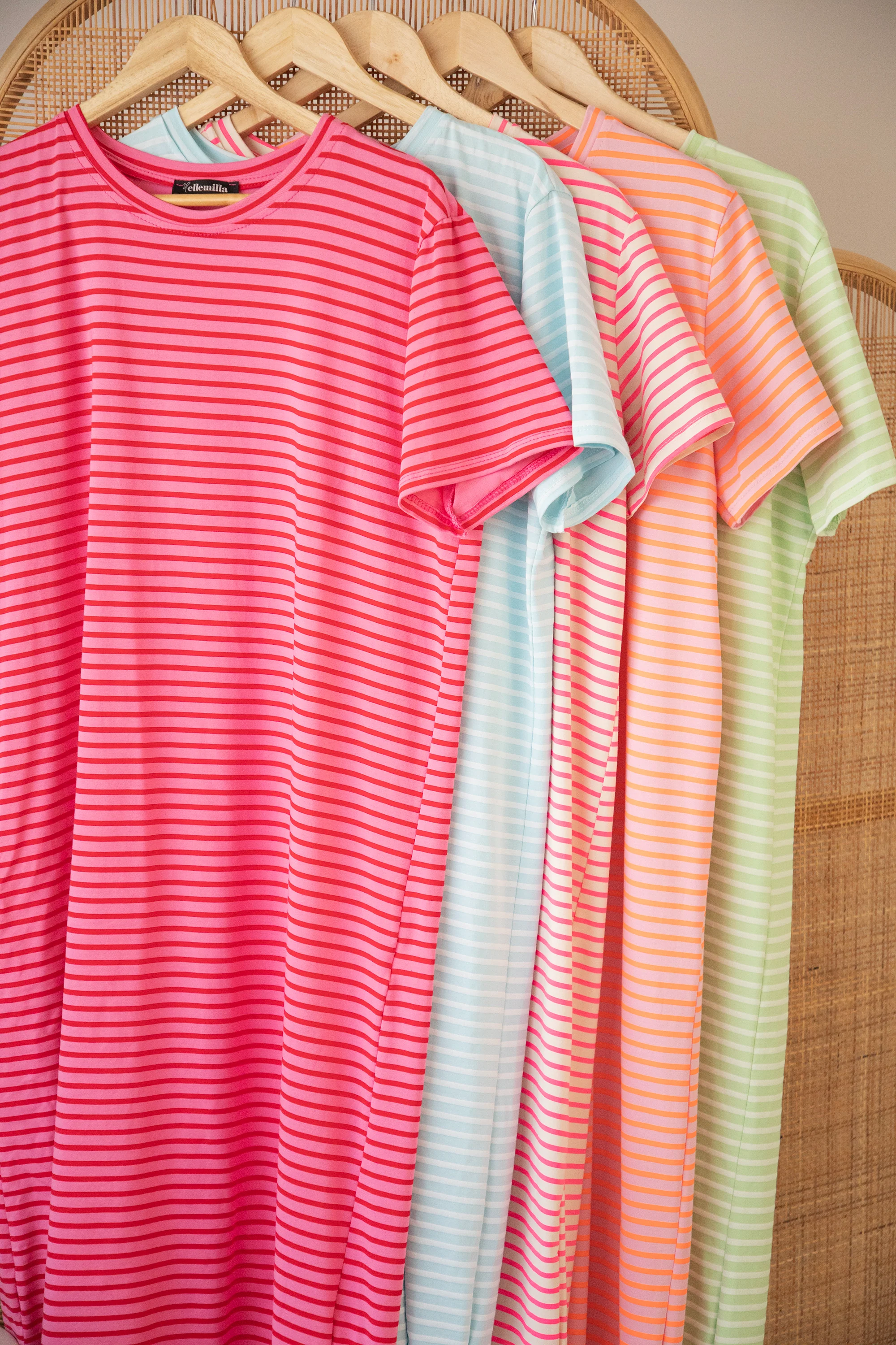 Sadie Stripe Pink/Red - Maxi Jurk - Image 7