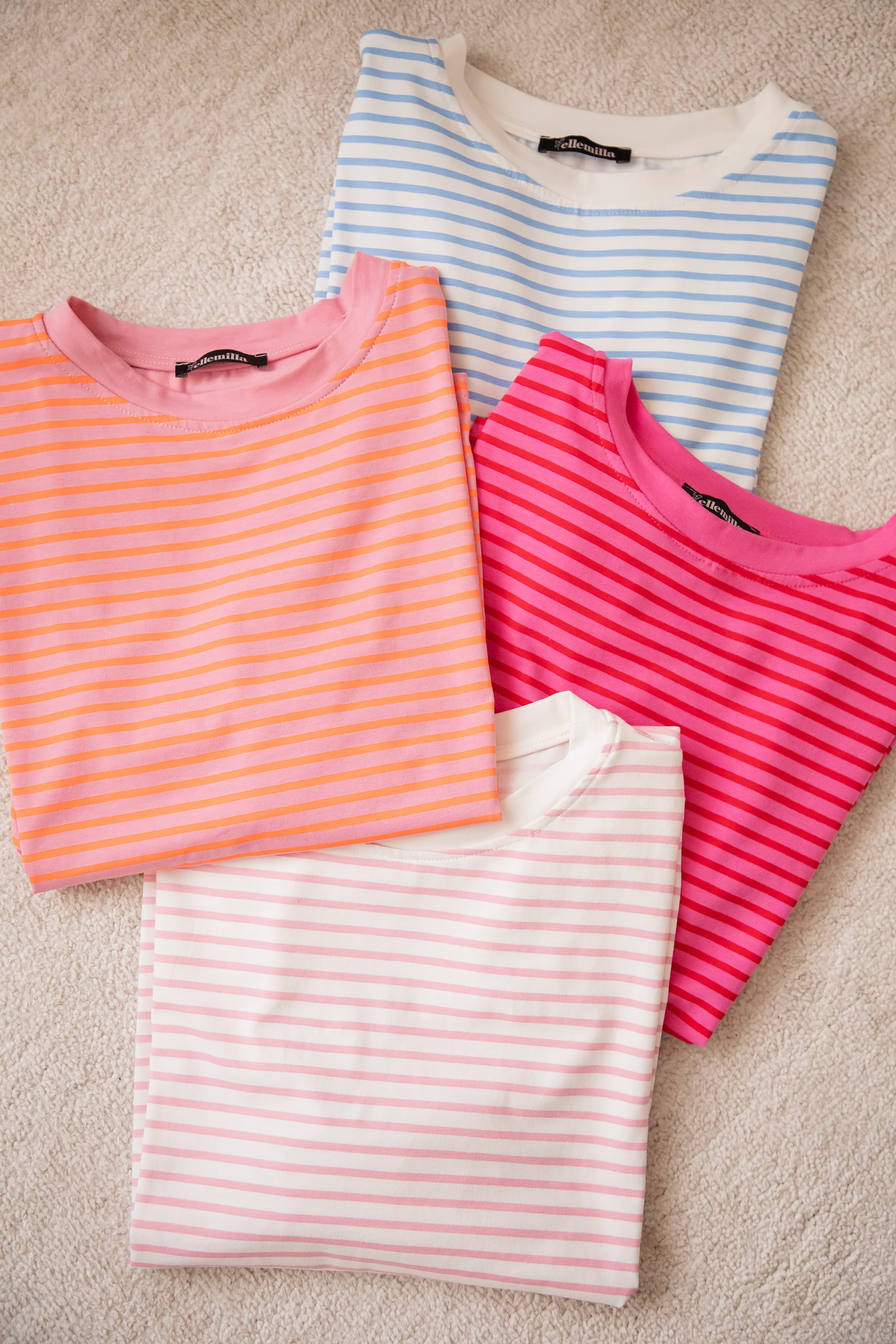 Sadie Stripe Pink/Red - T-Shirt - Image 7