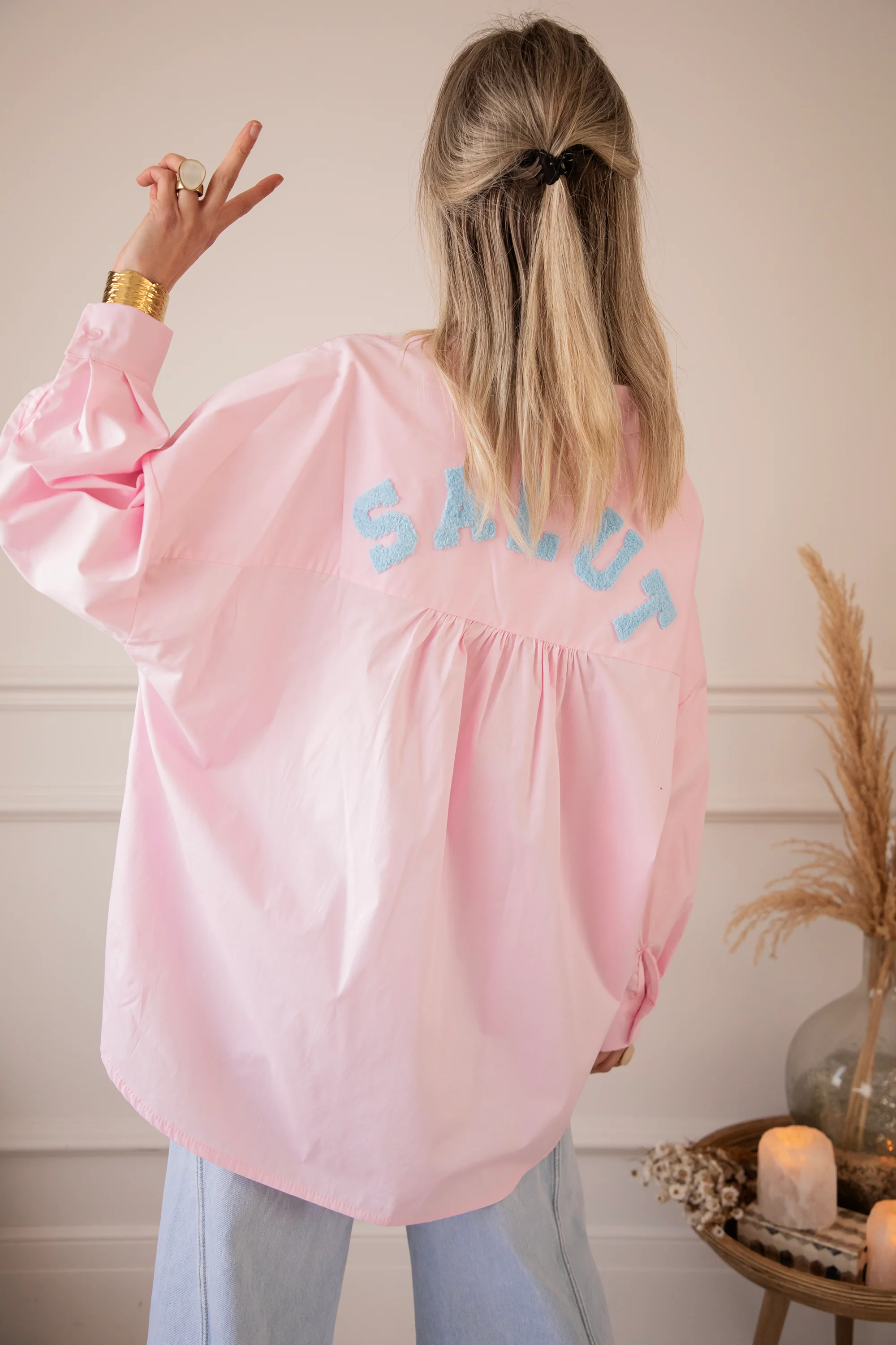 Salut Pink/Blue - Blouse