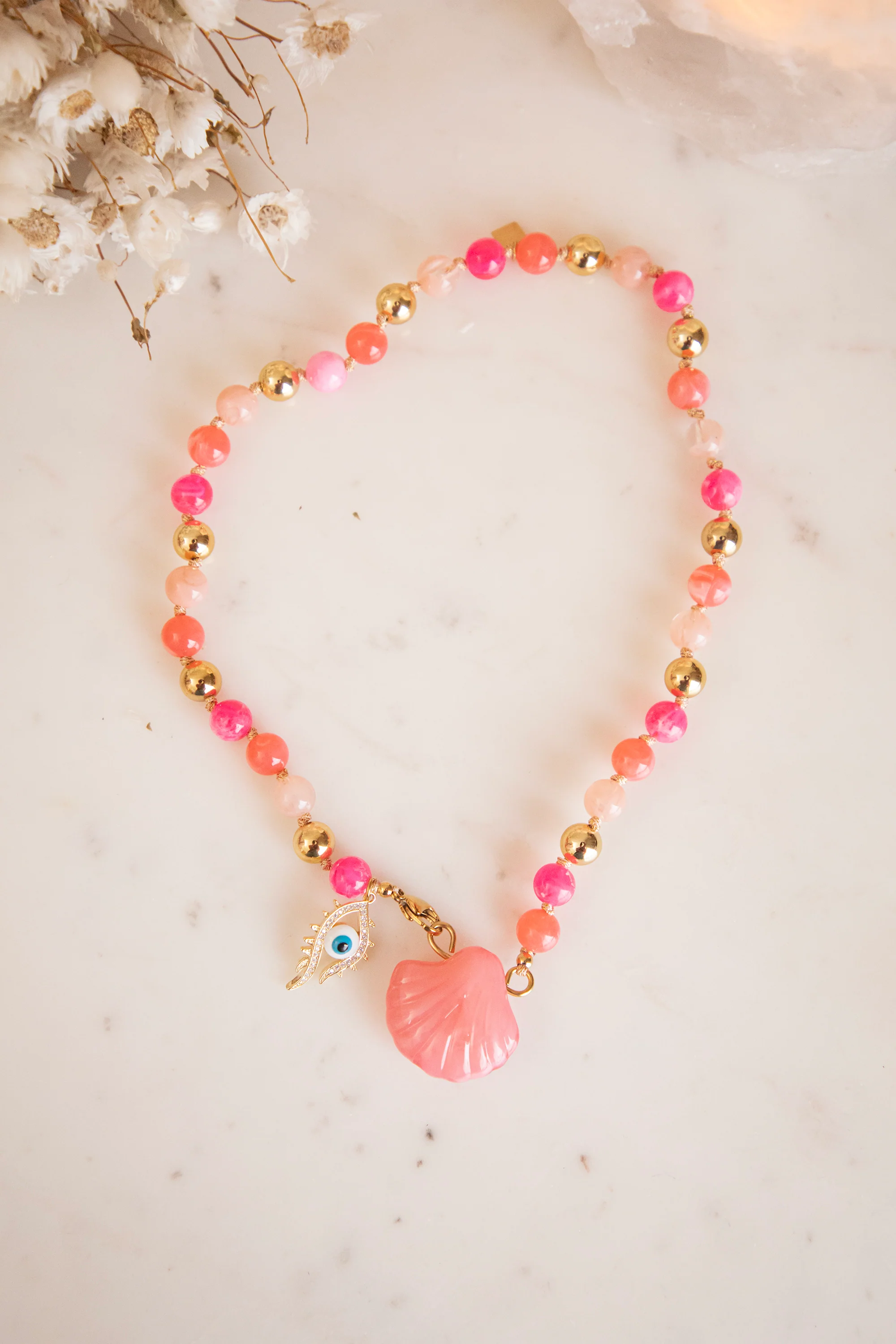 Seaside Beads Pink/Coral - Ketting - Image 4