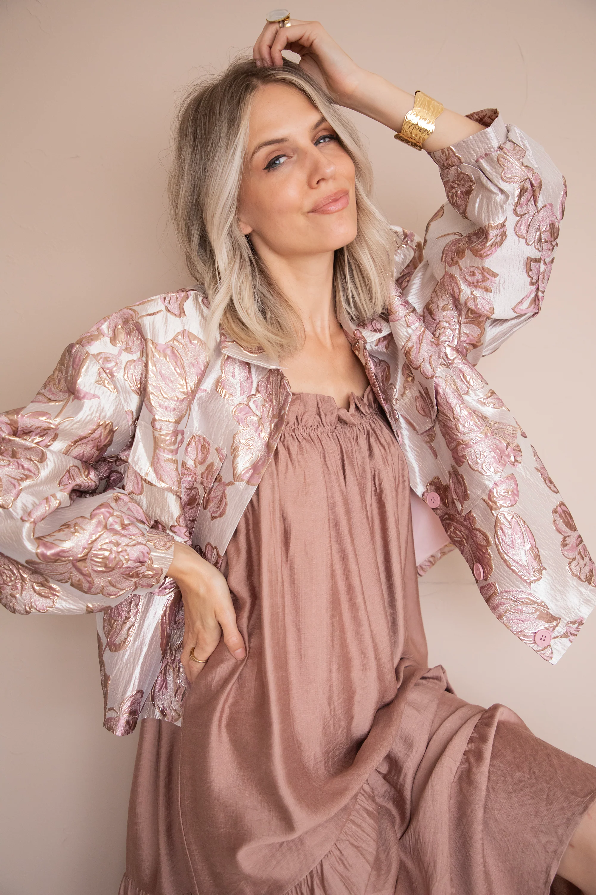 Seraphina Old Pink - Maxi Jurk - Image 10