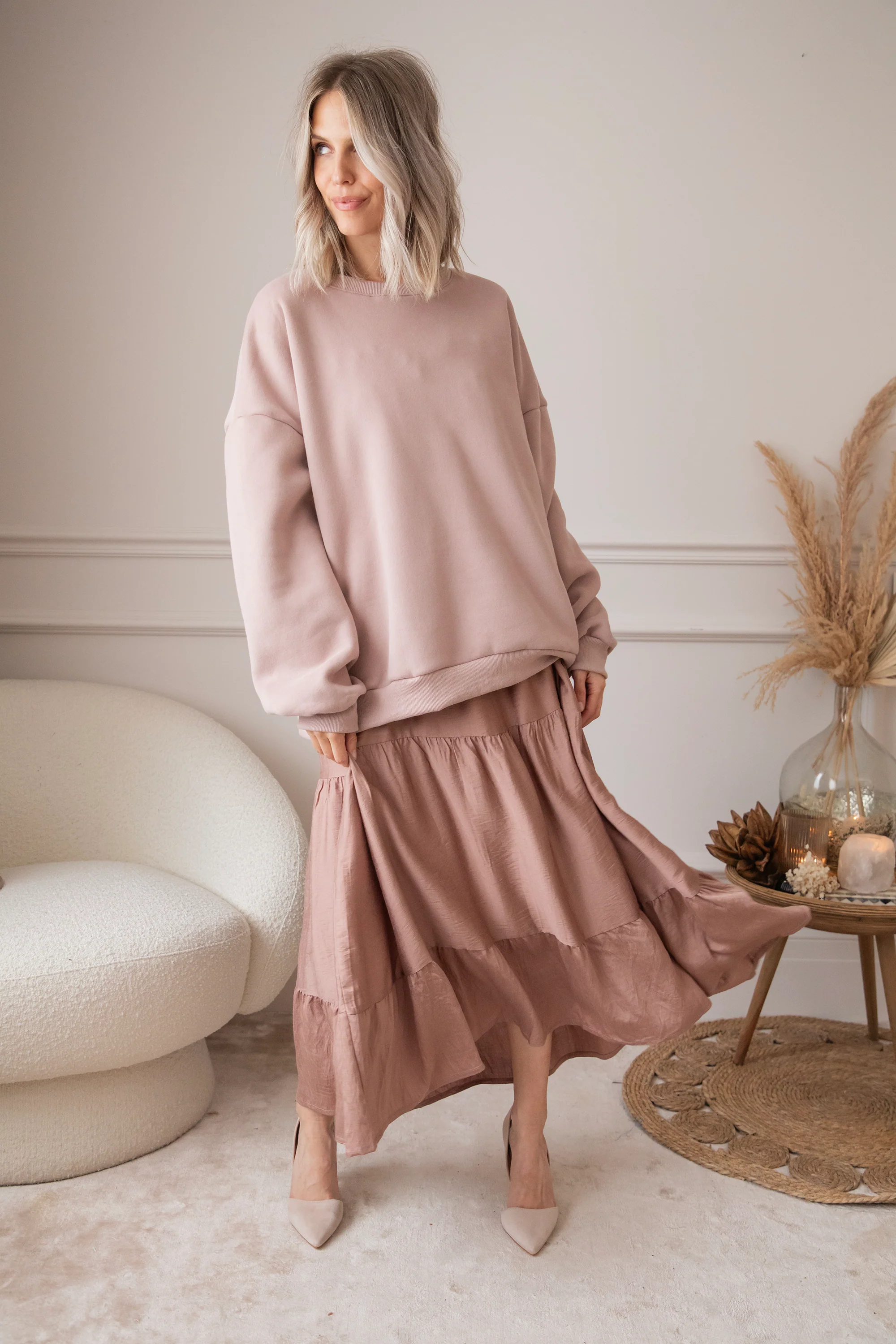 Seraphina Old Pink - Maxi Jurk - Image 12