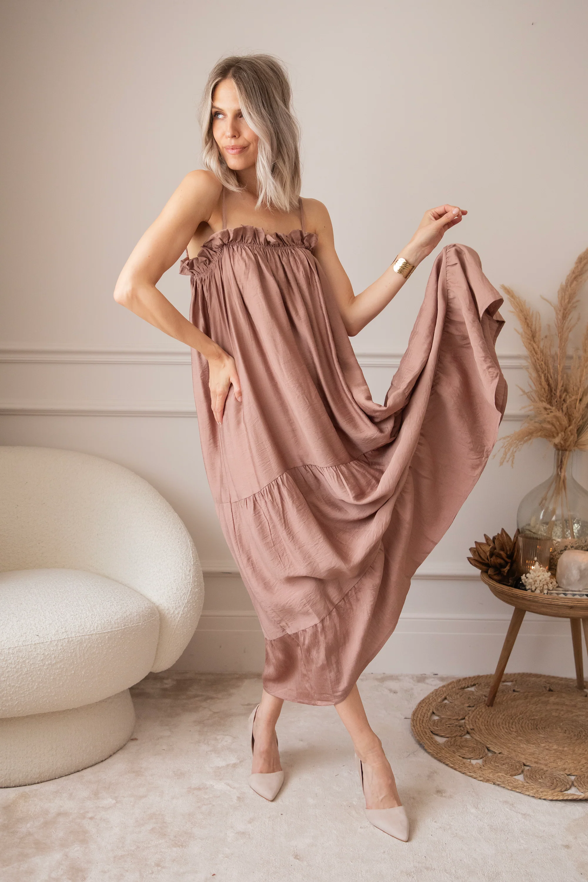 Seraphina Old Pink - Maxi Jurk - Image 13