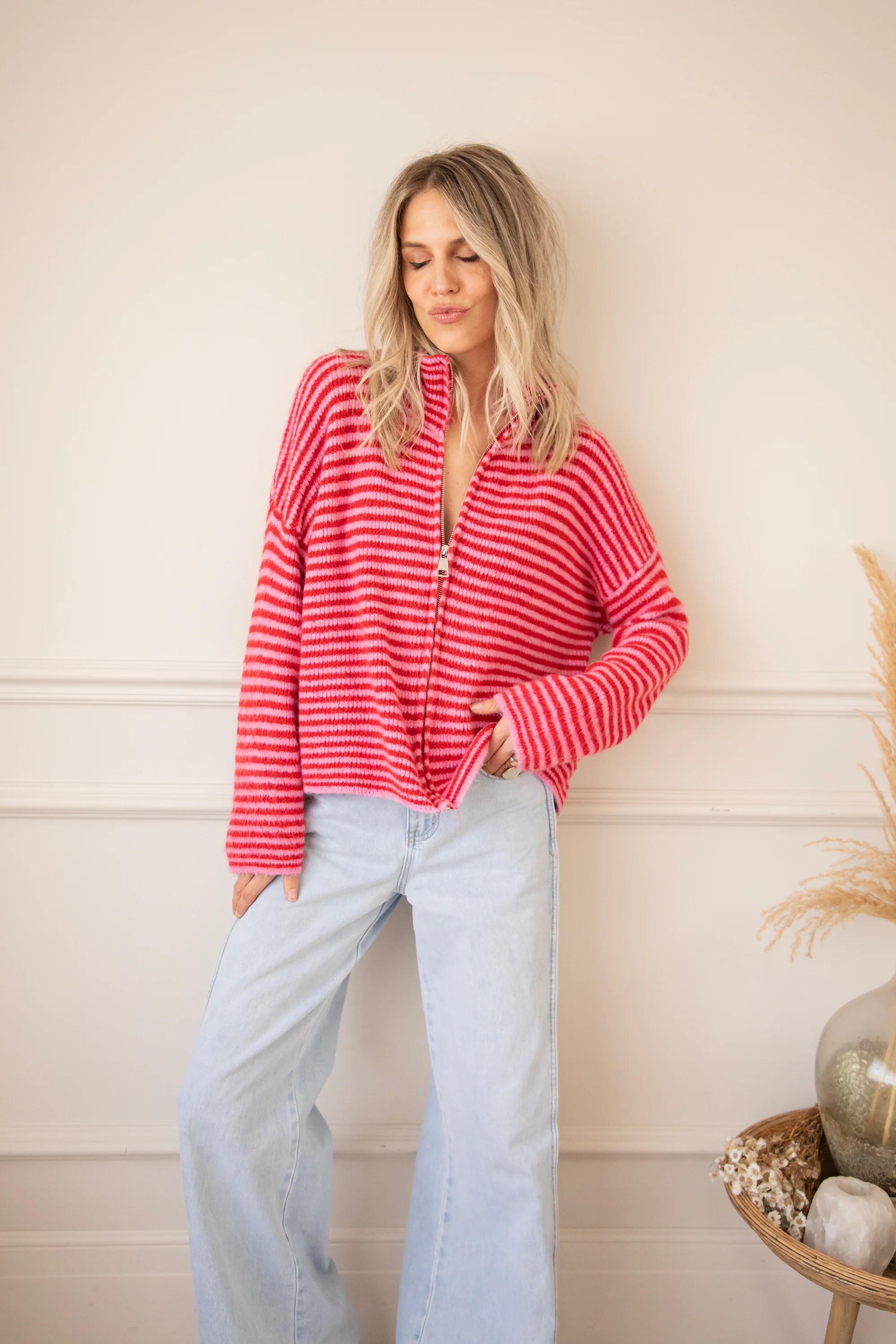 Simply Stripes Pink/Red - Vest - Image 3