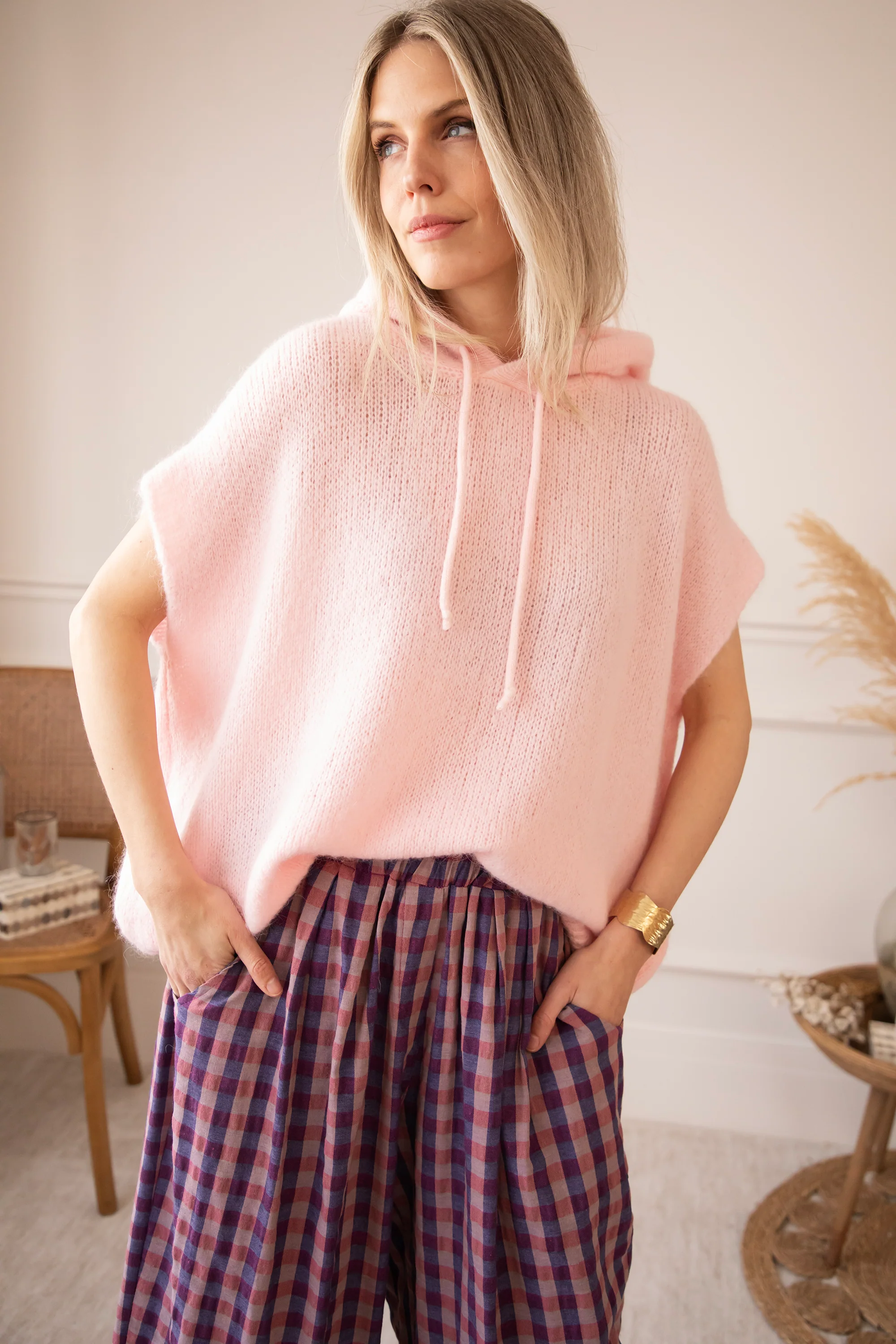 Sleeveless Ease Baby Pink - Trui - Image 2