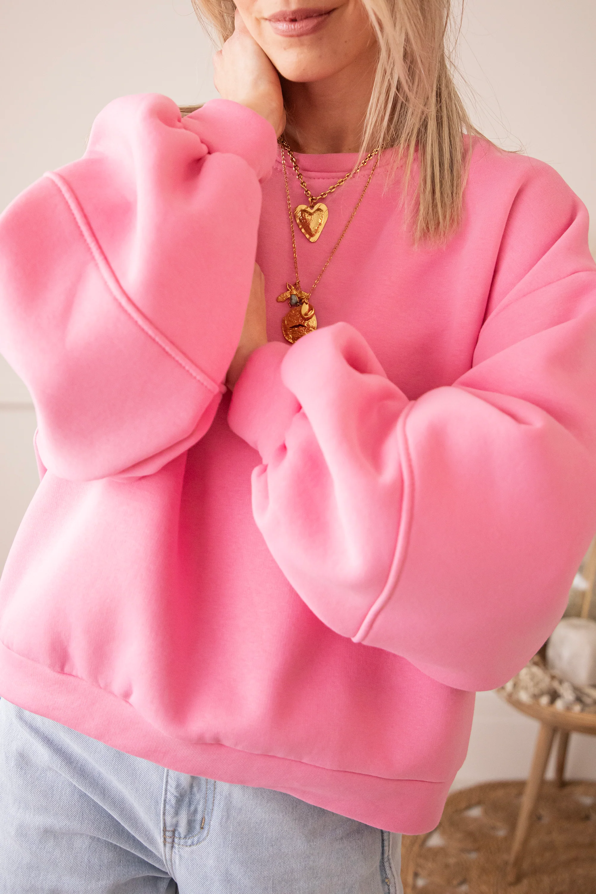 Snuggle Up Pink - Sweater - Image 2