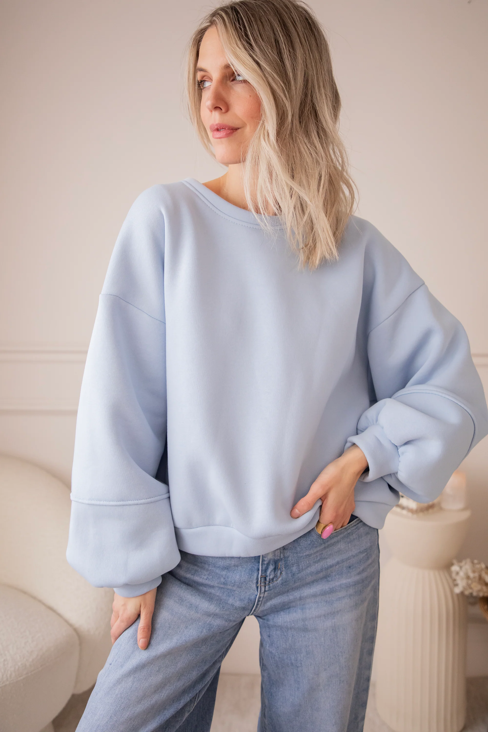 Snuggle Up Soft Blue - Sweater - Image 10