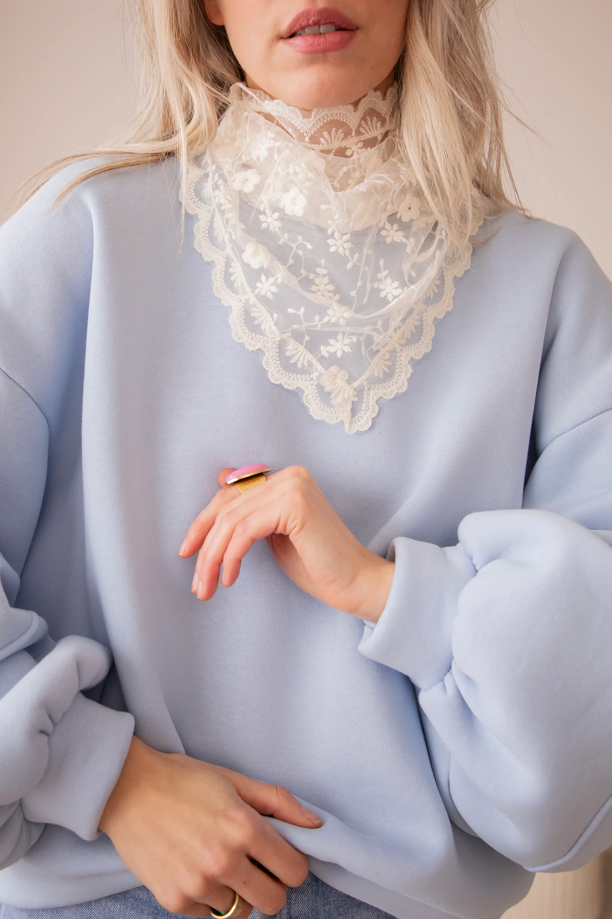 Snuggle Up Soft Blue - Sweater - Image 13