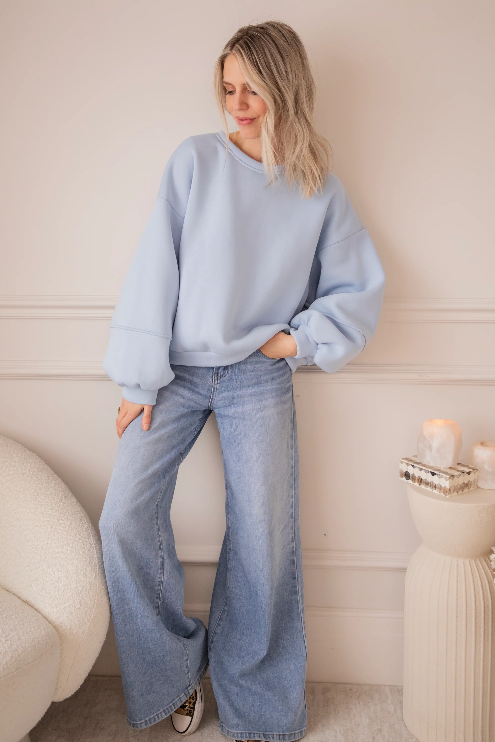 Snuggle Up Soft Blue - Sweater - Image 14