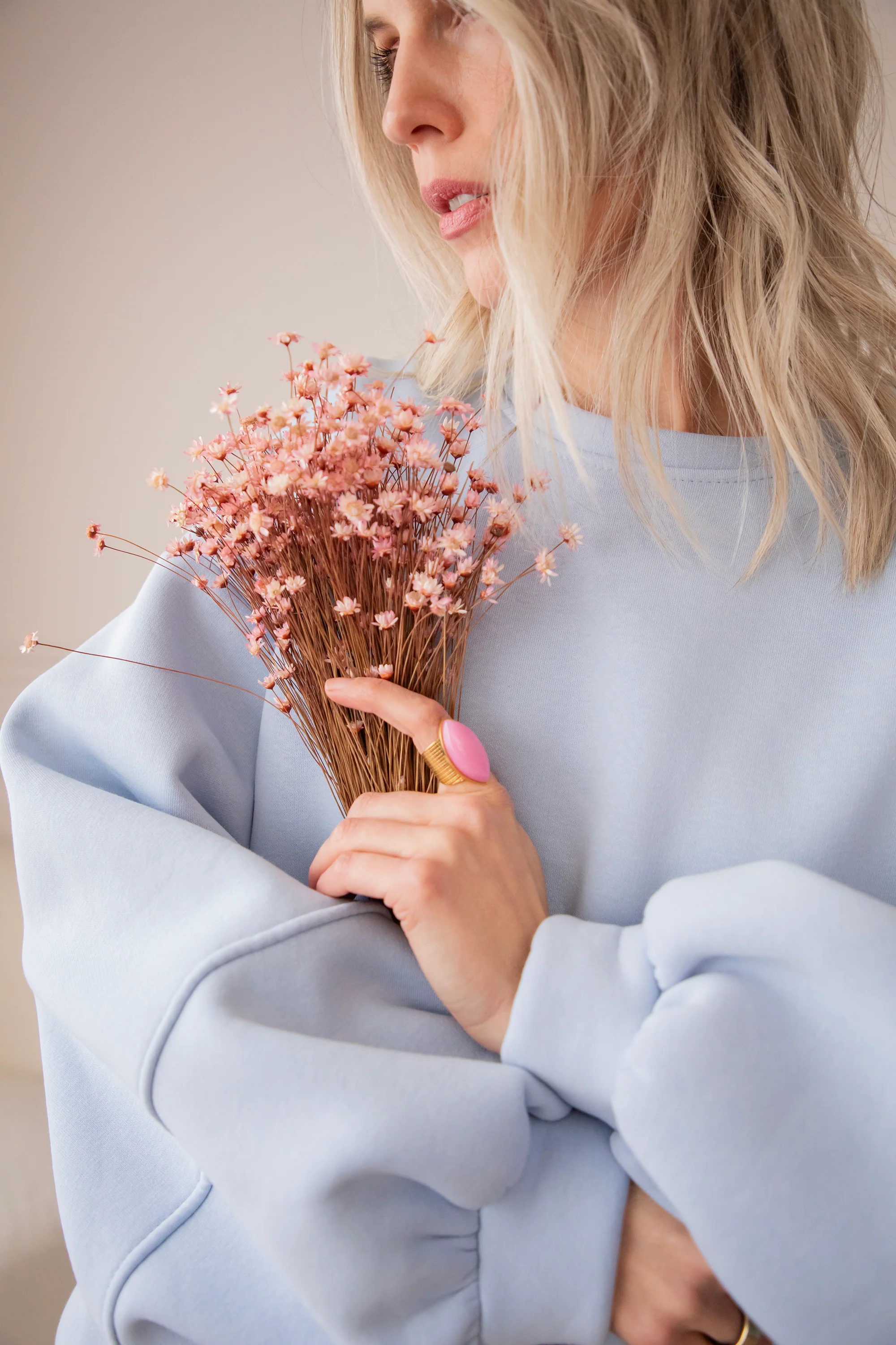 Snuggle Up Soft Blue - Sweater - Image 4