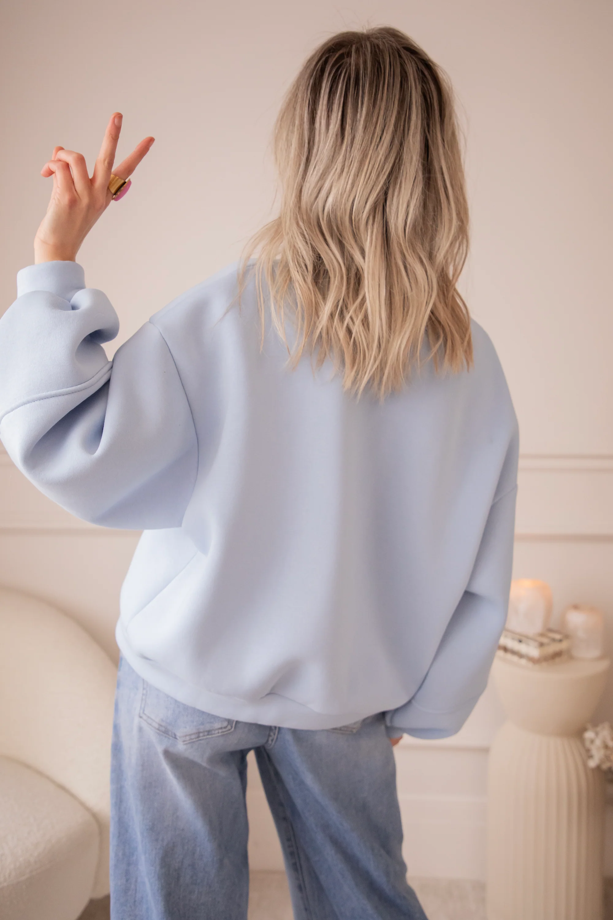 Snuggle Up Soft Blue - Sweater - Image 5