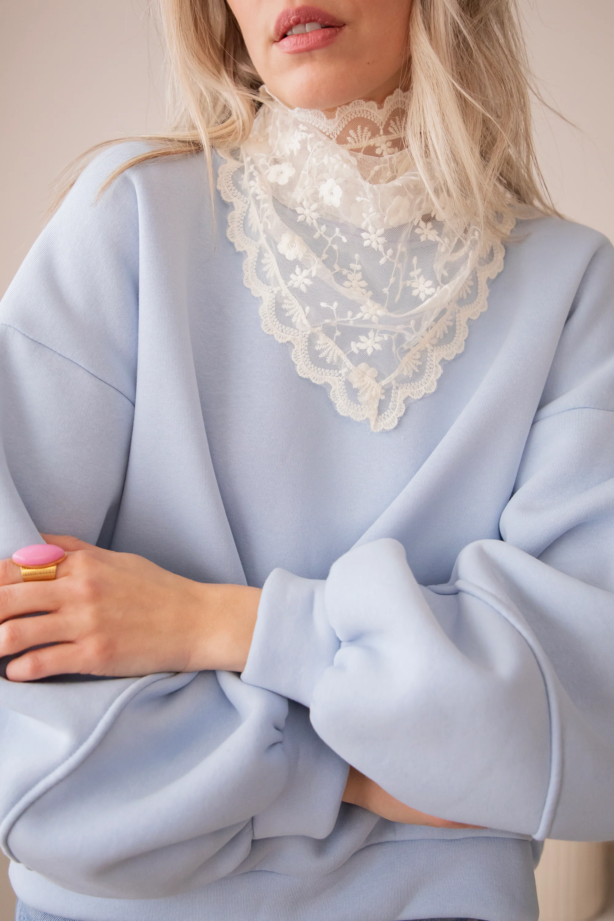 Snuggle Up Soft Blue - Sweater - Image 6