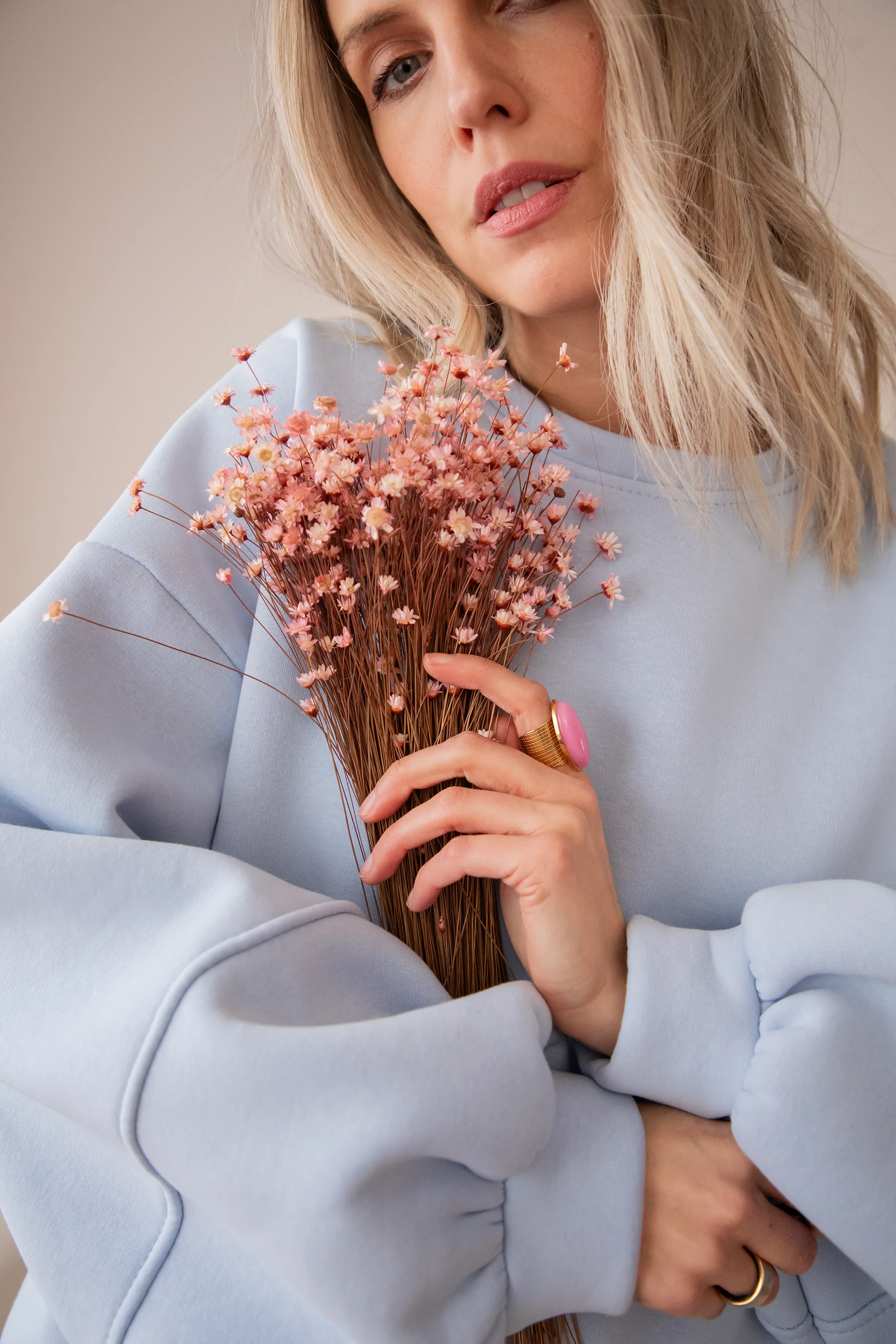 Snuggle Up Soft Blue - Sweater - Image 7