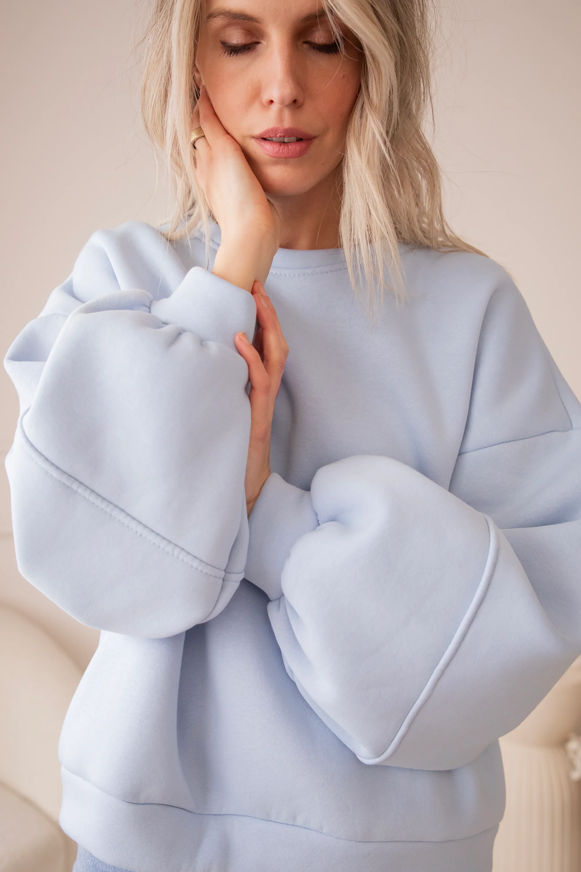 Snuggle Up Soft Blue - Sweater - Image 9