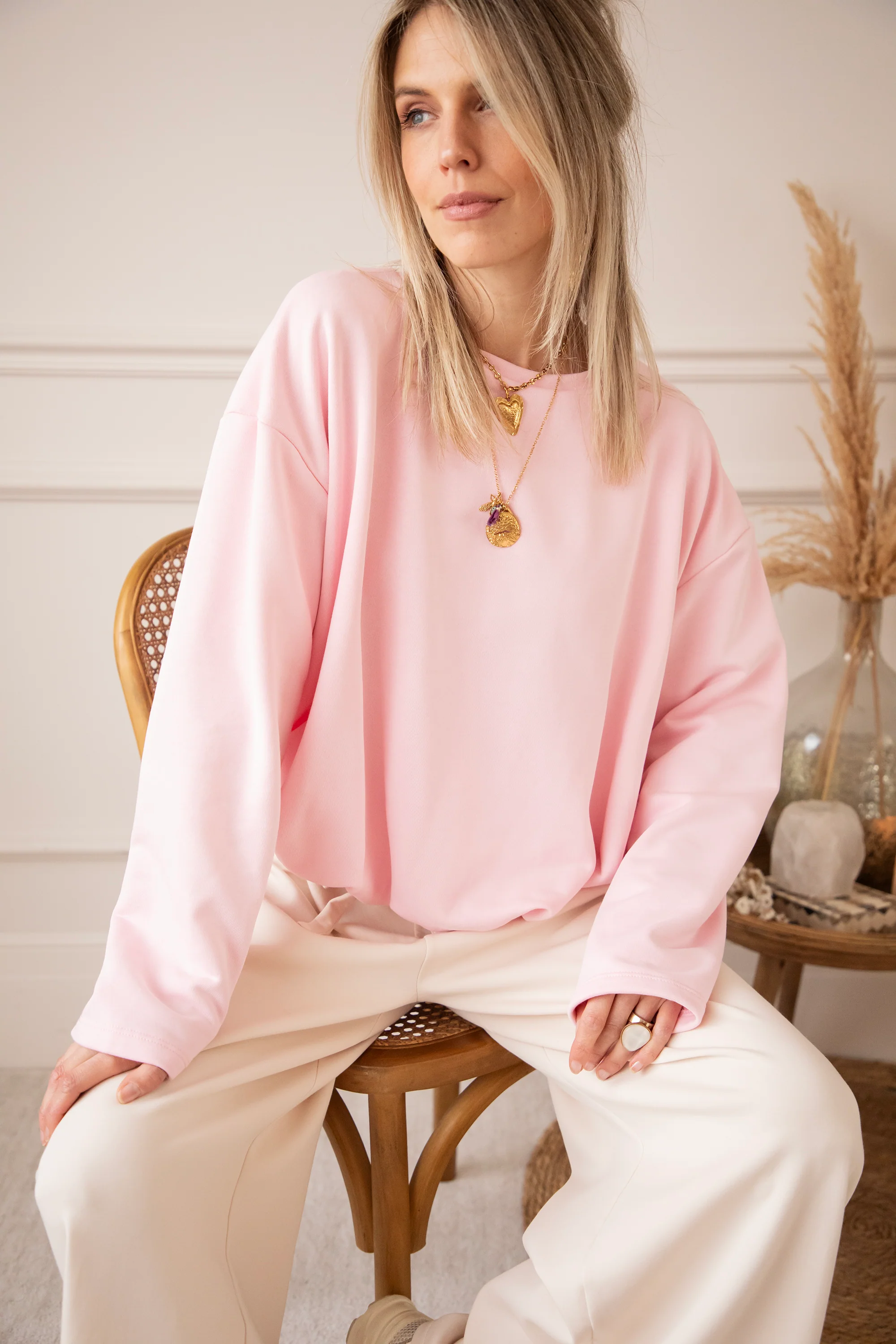 Soft Stretch Baby Pink - Sweater - Image 2