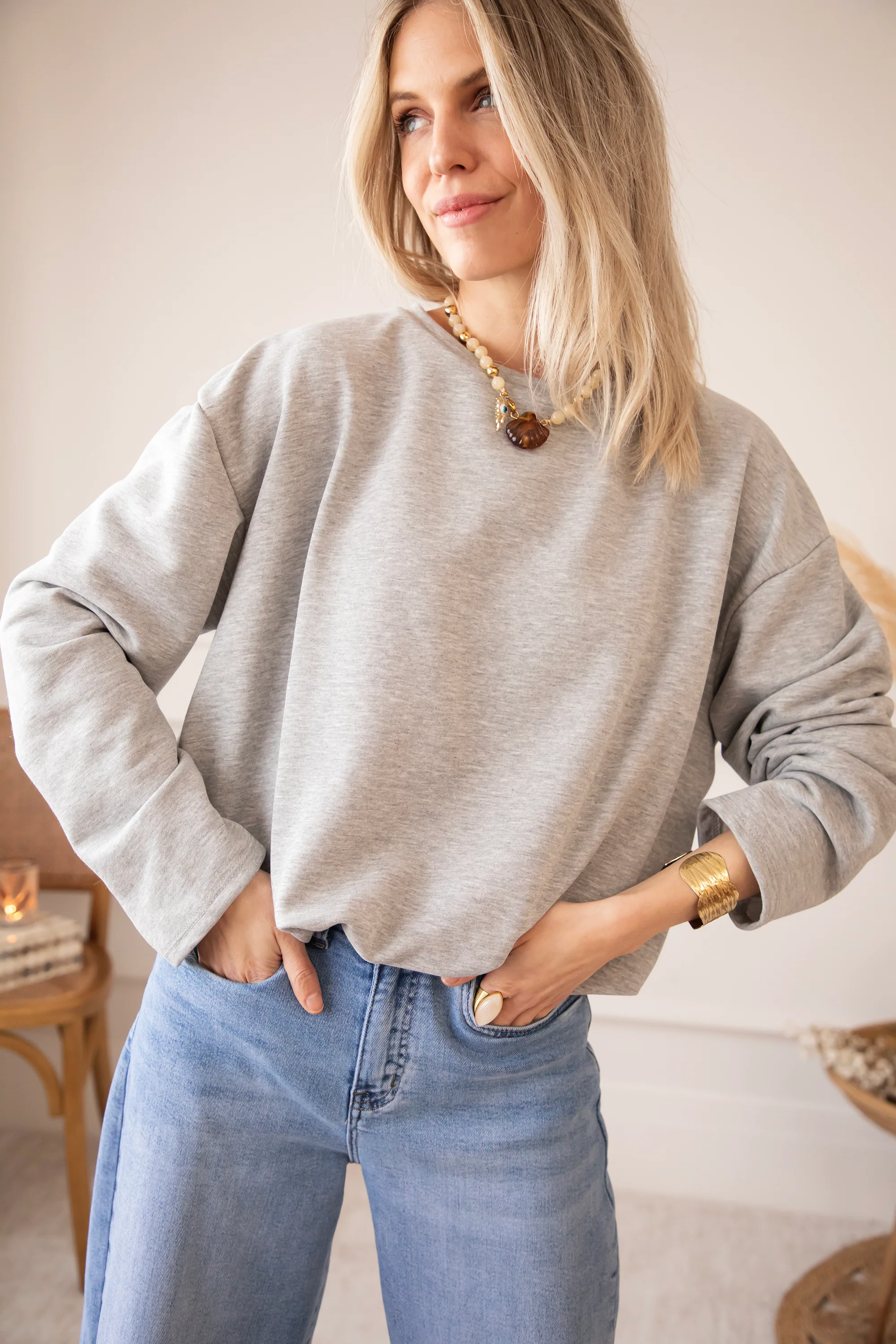 Soft Stretch Grey - Sweater - Image 2