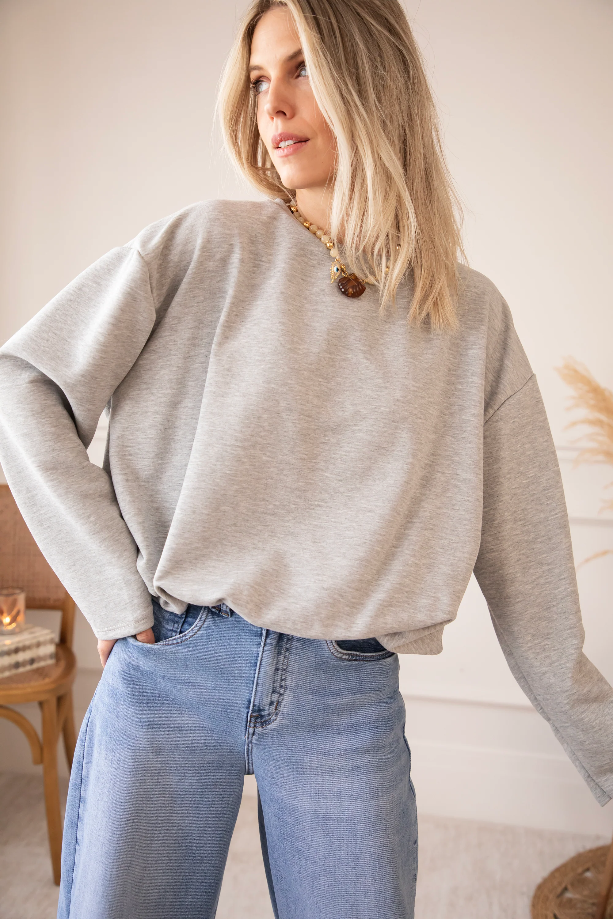 Soft Stretch Grey - Sweater - Image 8