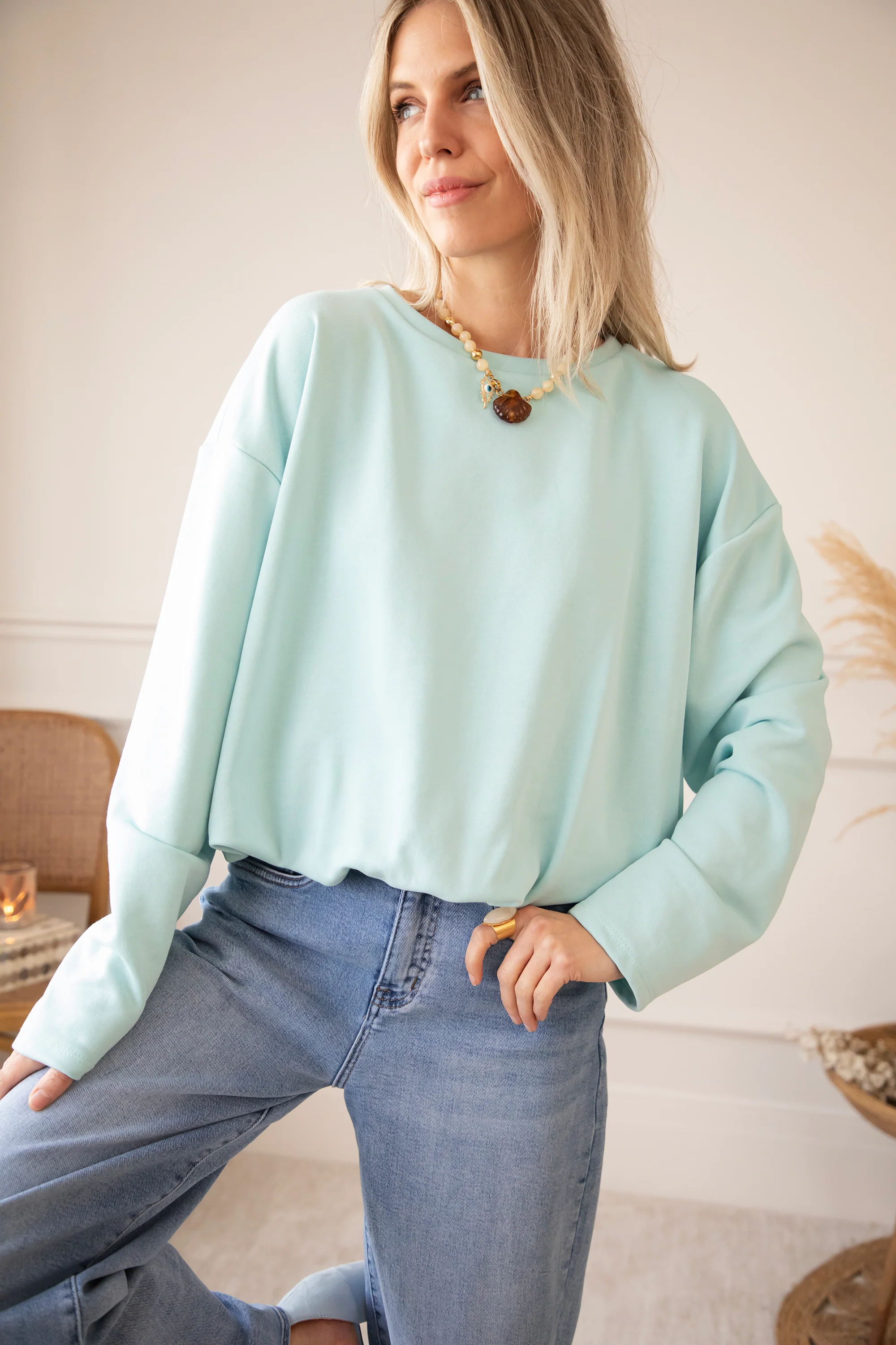 Soft Stretch Mint - Sweater - Image 3