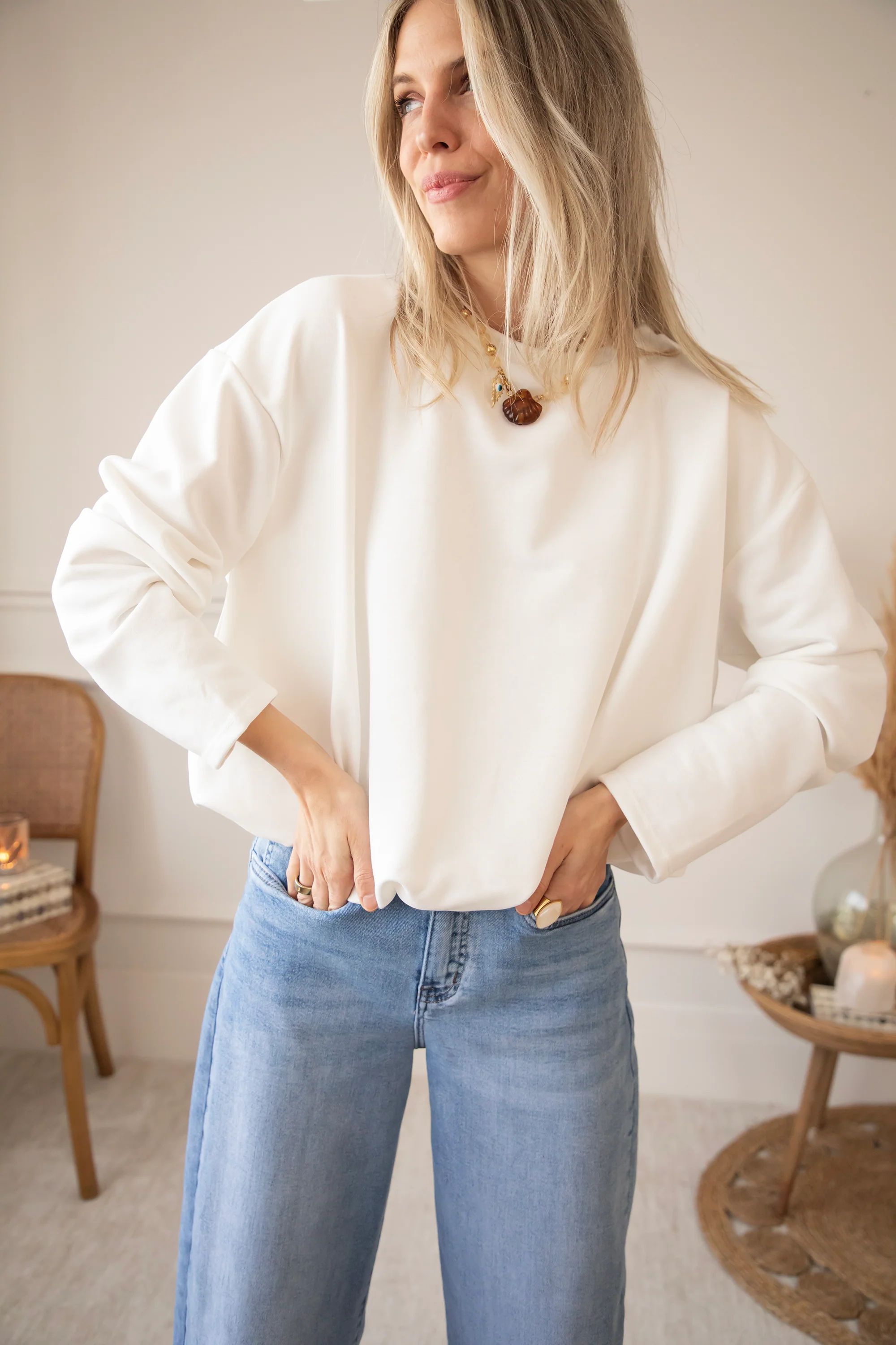 Soft Stretch Off White - Sweater - Image 4