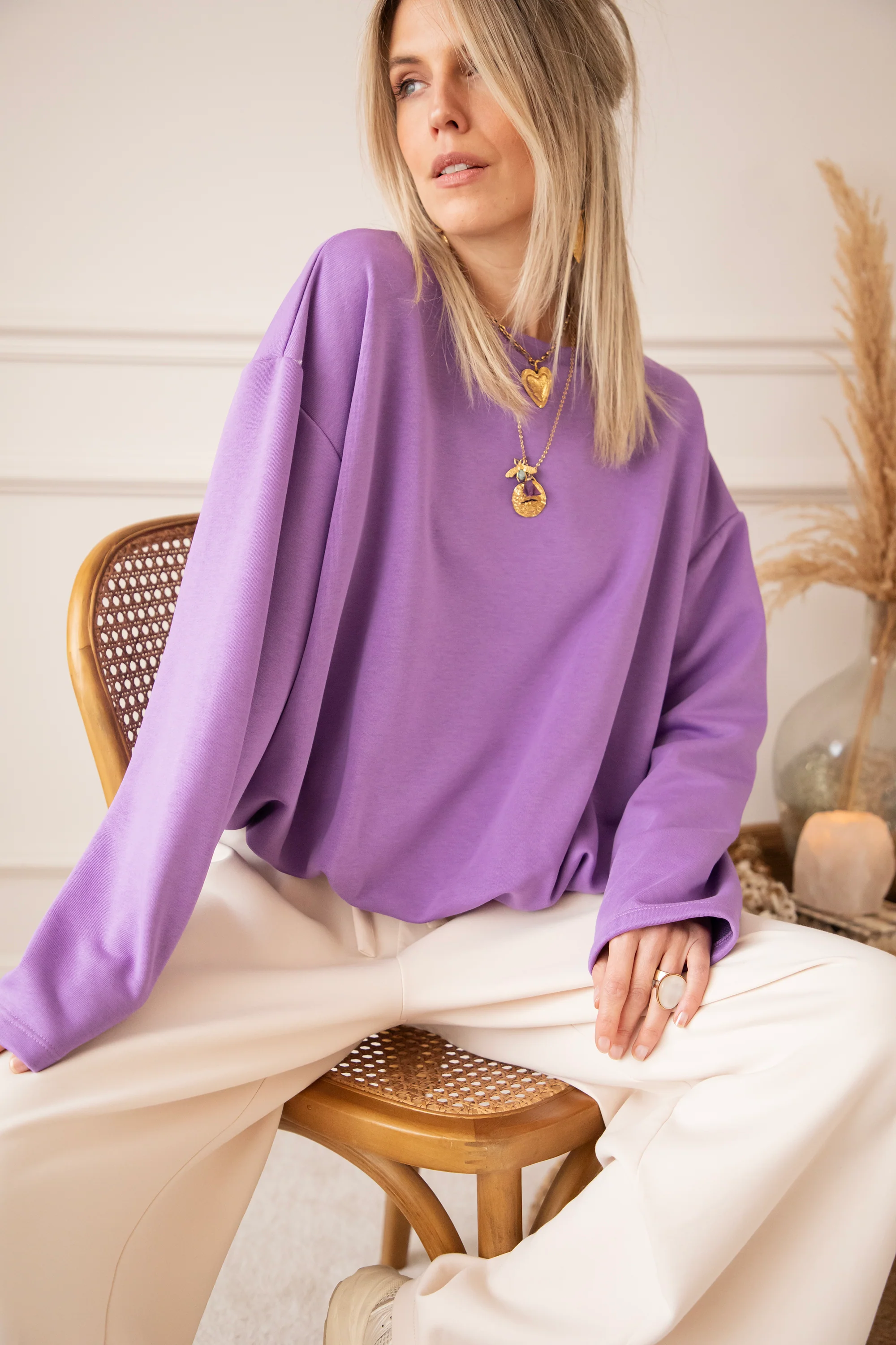 Soft Stretch Purple - Sweater - Image 4