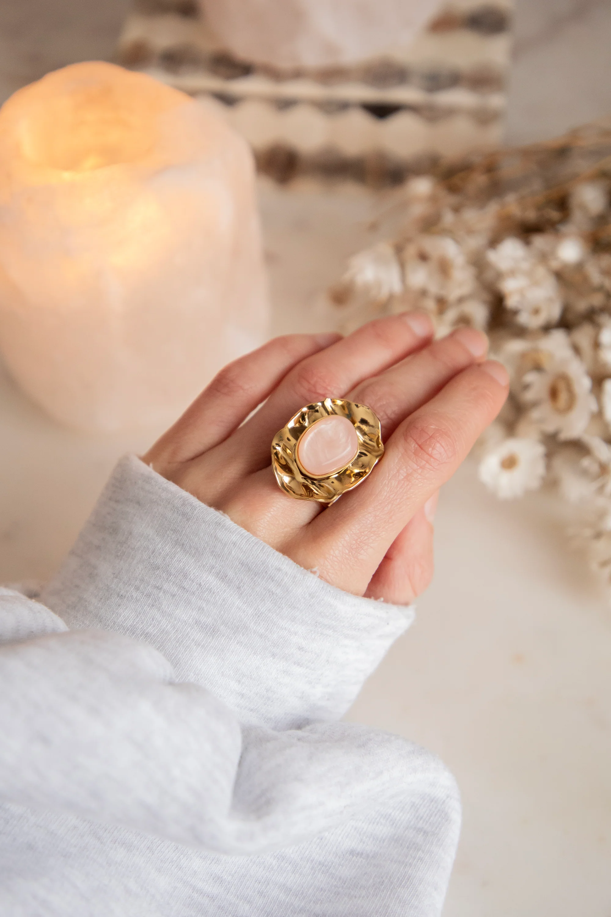 Solara Soft Pink/Gold - Ring - Image 3