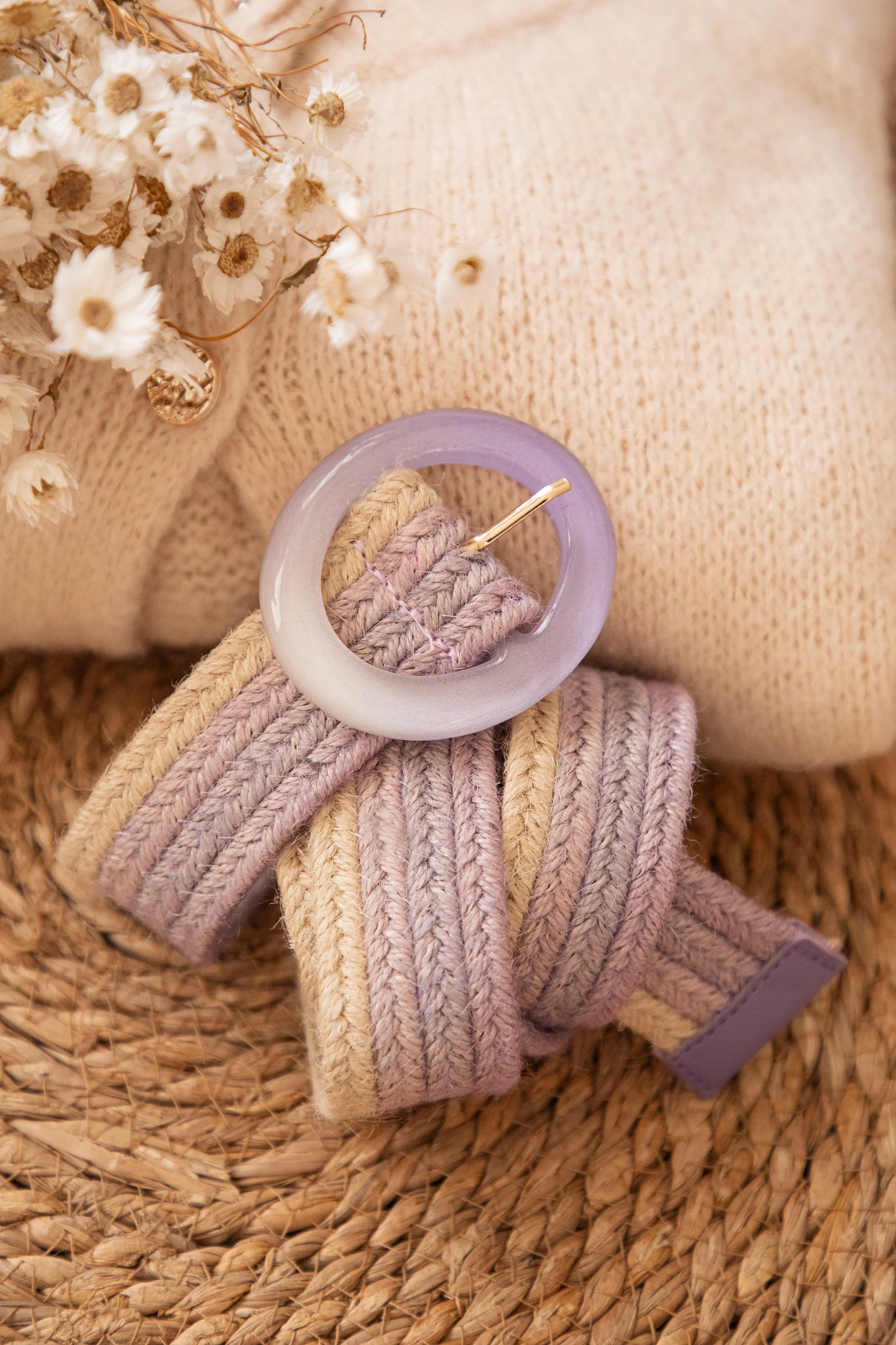 Straw Glow Lila/Beige - Riem