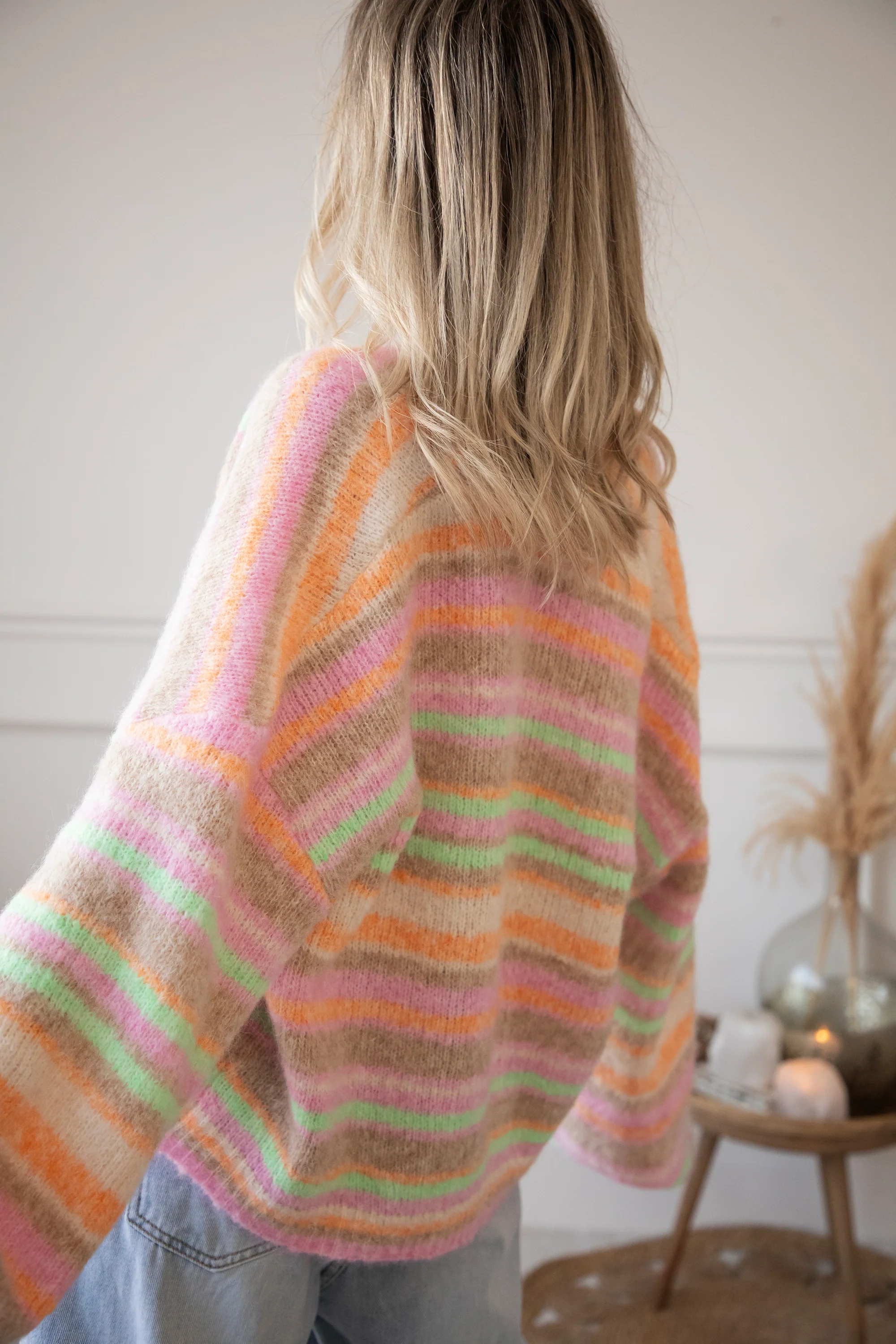 Stripes So Sweet Orange/Pink - Vest - Image 4