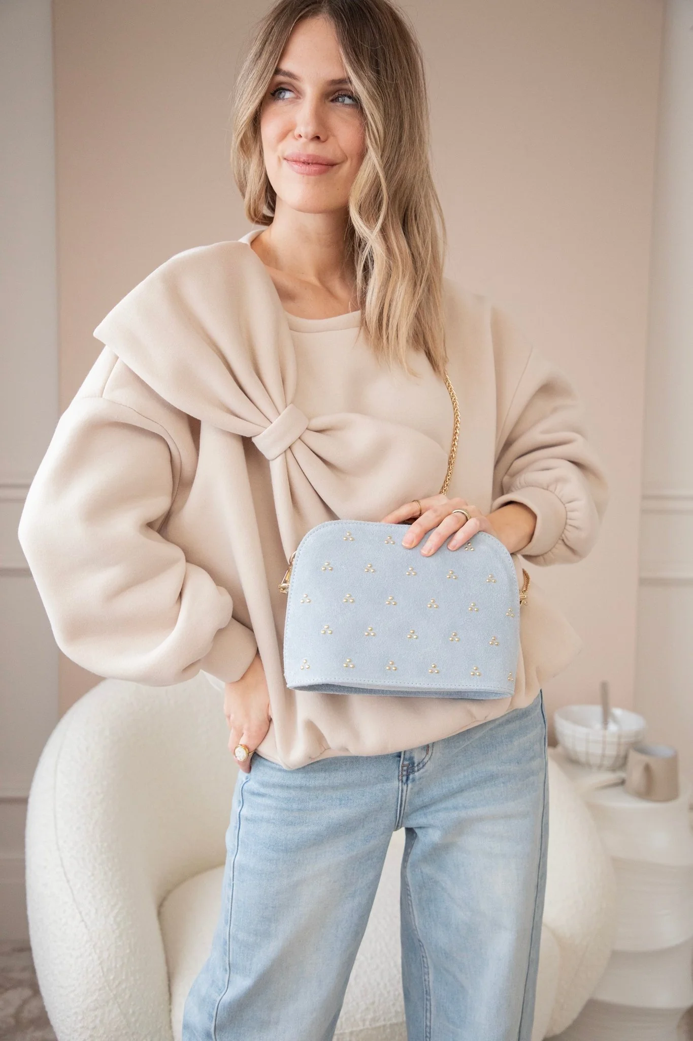 Stuède Soft Blue - Handtas - Image 14