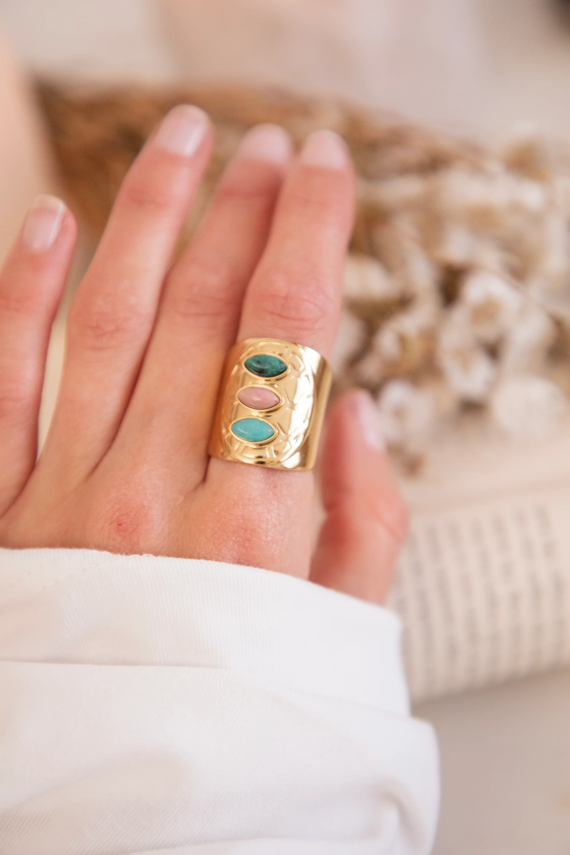 Sweet Stones Blue/Gold - Ring - Image 6